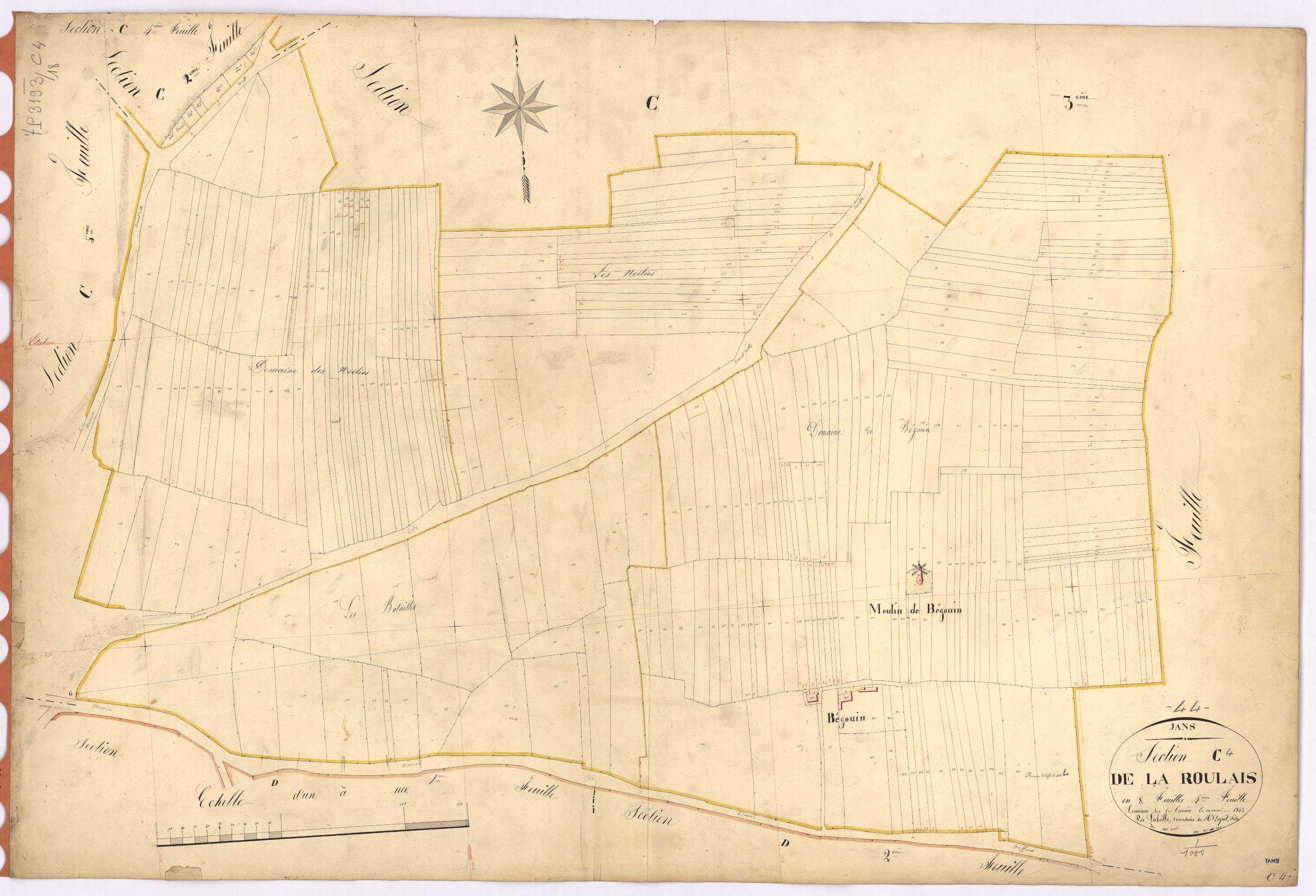 Jans - Section C4 Roulais (section de La) ; 826bis-1108