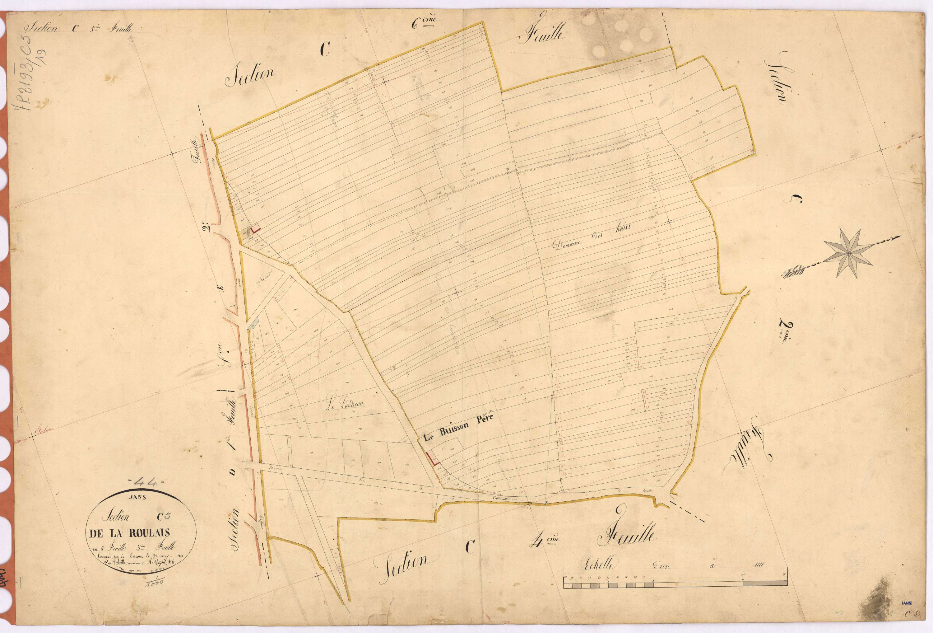 Jans - Section C5 Roulais (section de La) ; 1115-1322