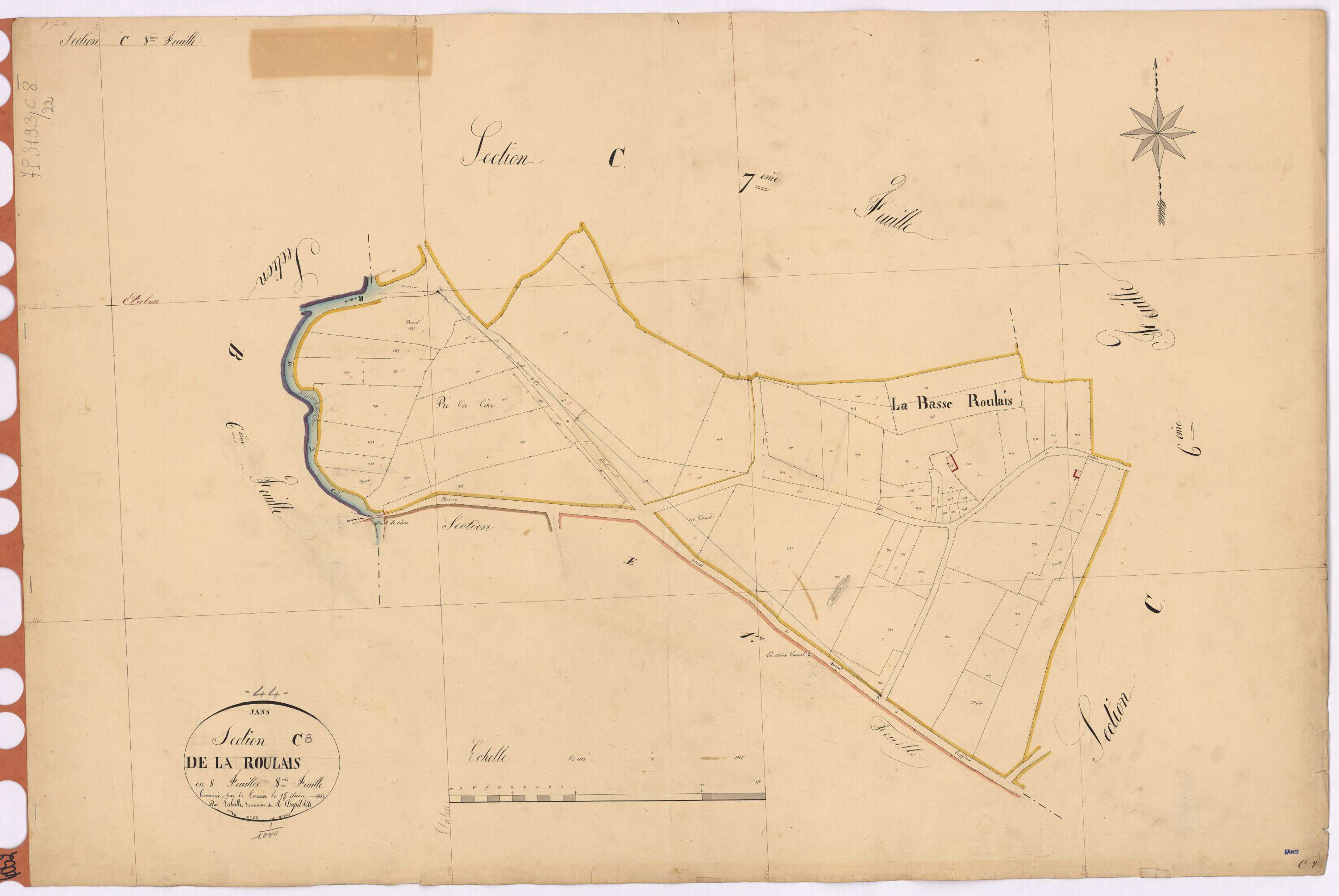 Jans - Section C8 Roulais (section de La) ; 1887-1948