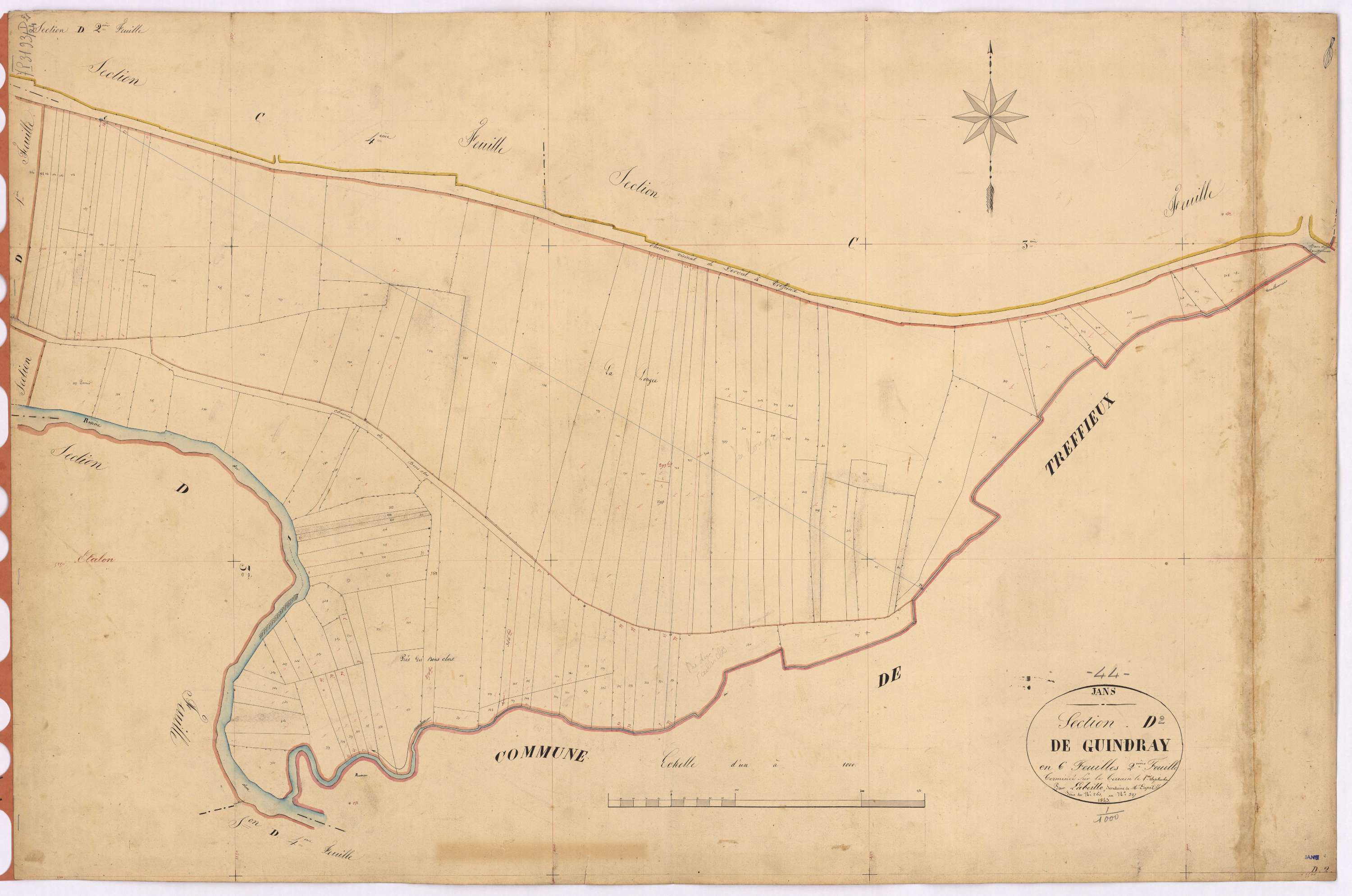 Jans - Section D2 Guindrais (section de) ; 261-387