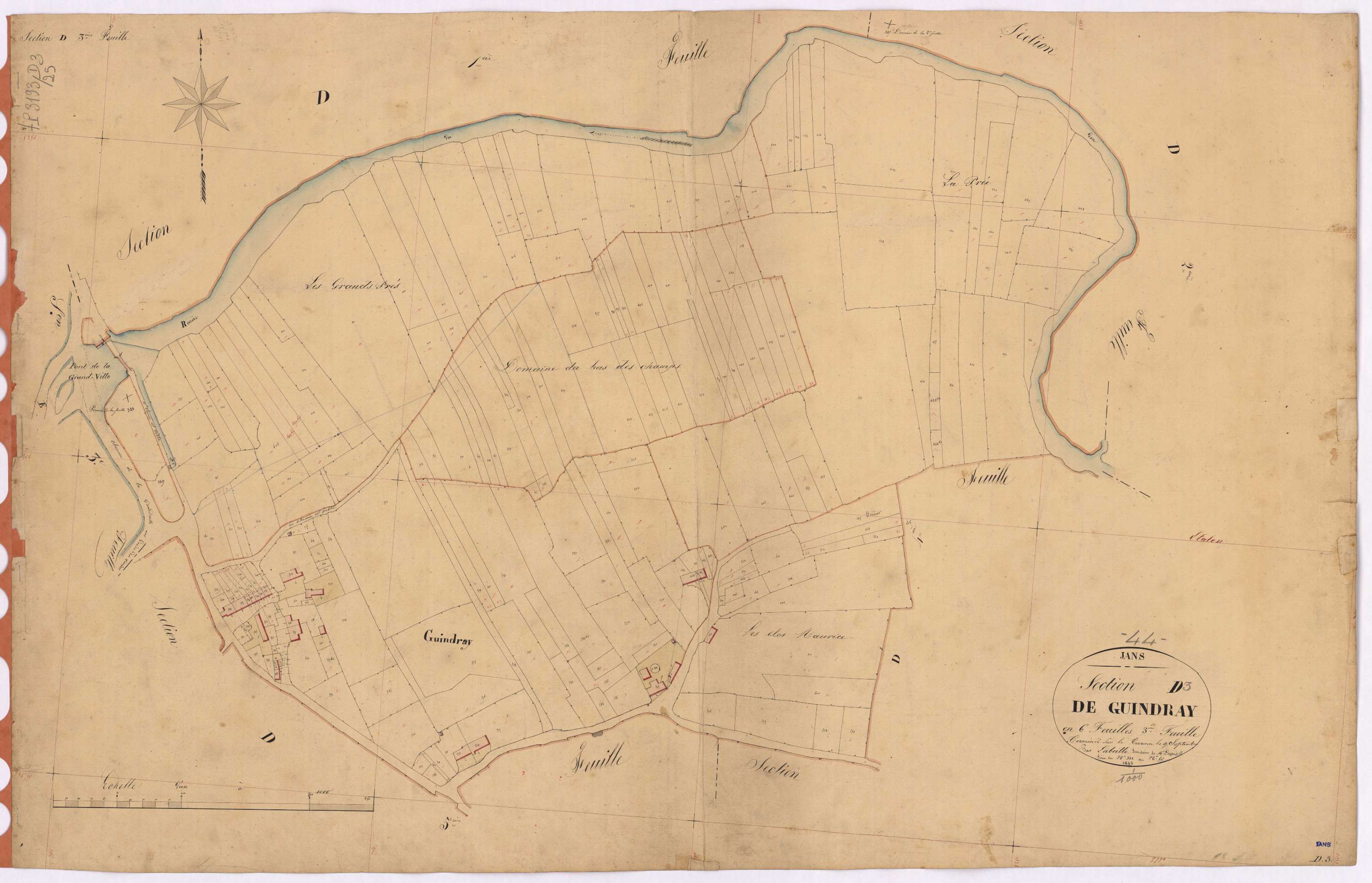 Jans - Section D3 Guindrais (section de) ; 388-615
