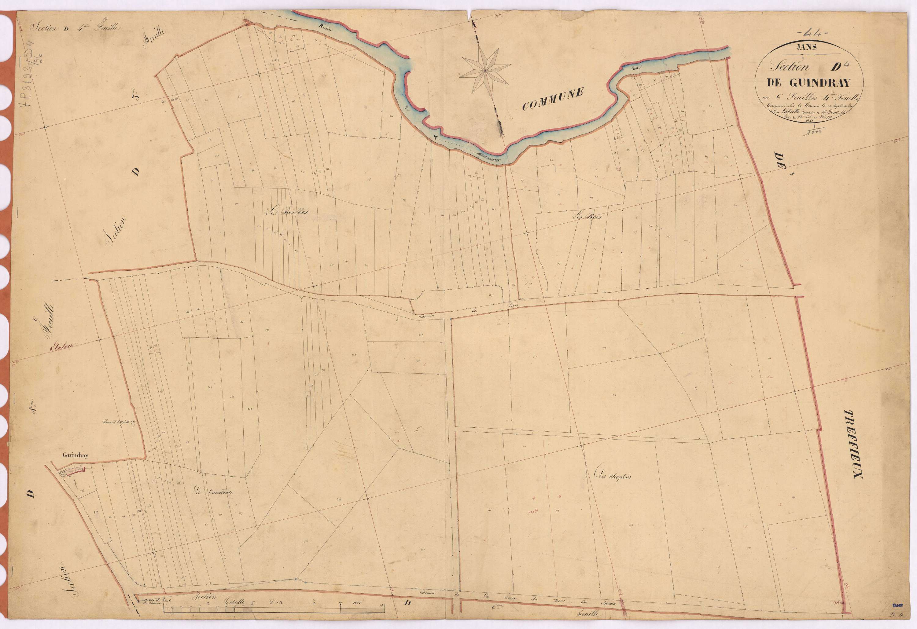 Jans - Section D4 Guindrais (section de) ; 616-778