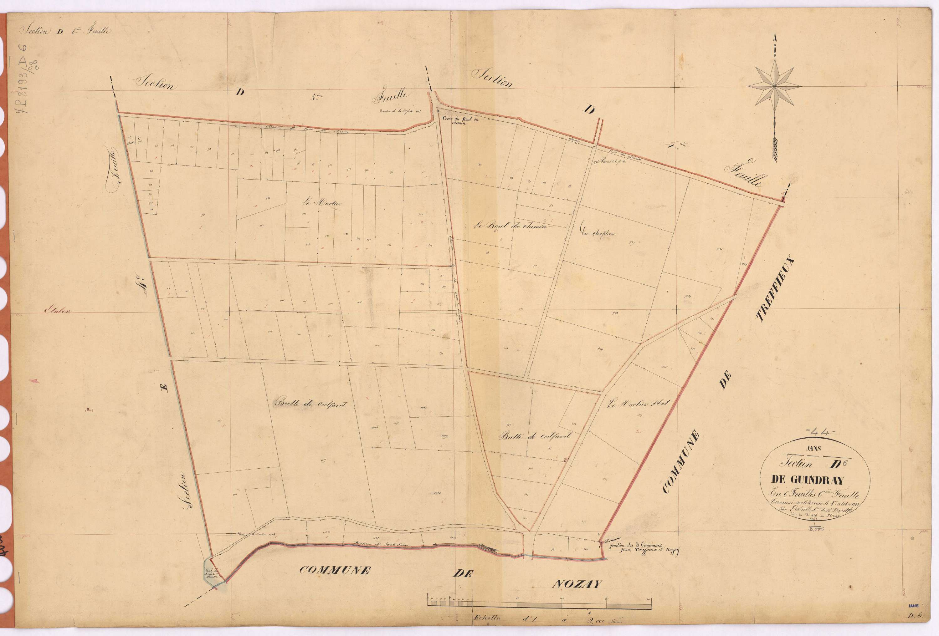 Jans - Section D6 Guindrais (section de) ; 926-1024