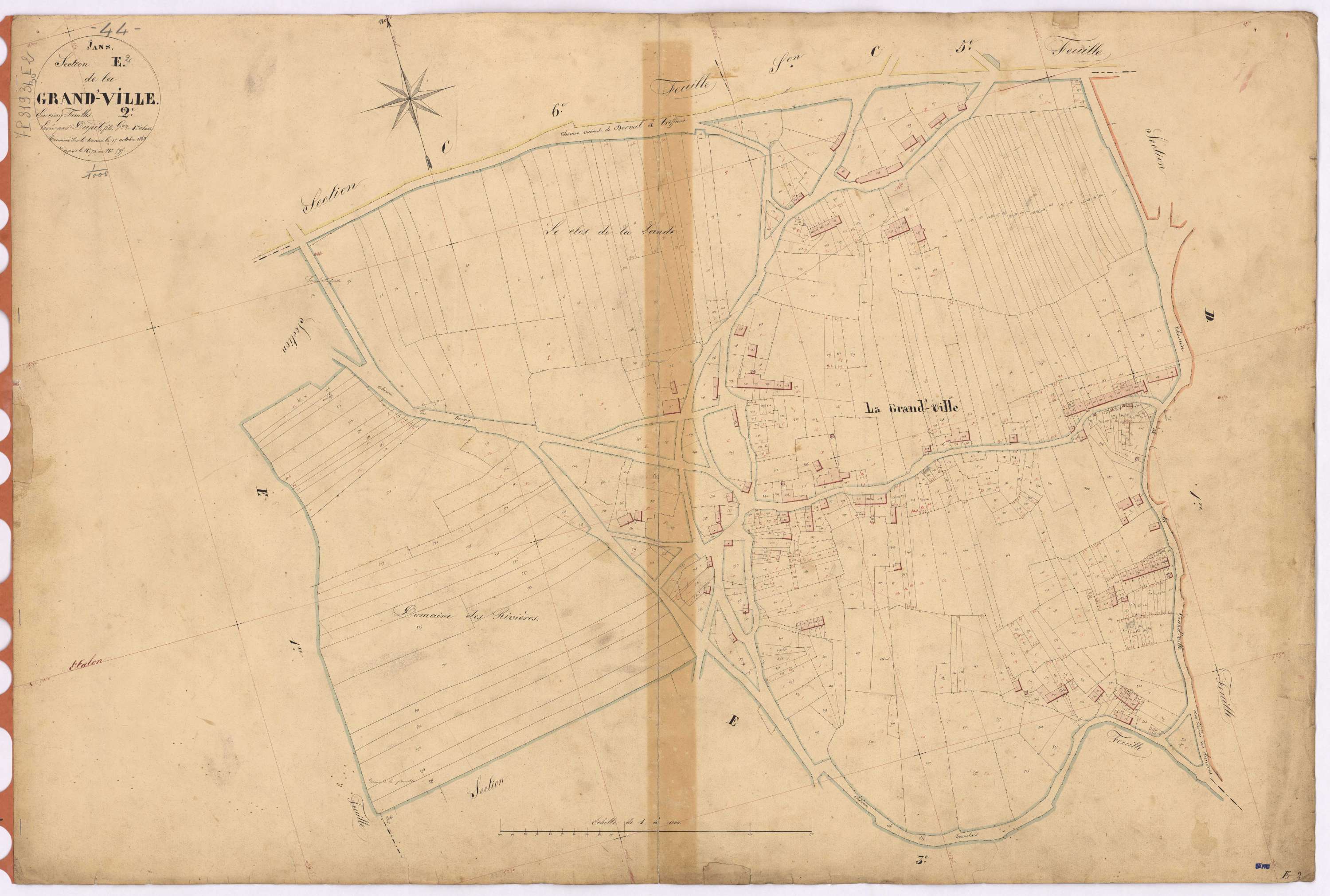 Jans - Section E2 Grand'-Ville (section de La) ; 73-595