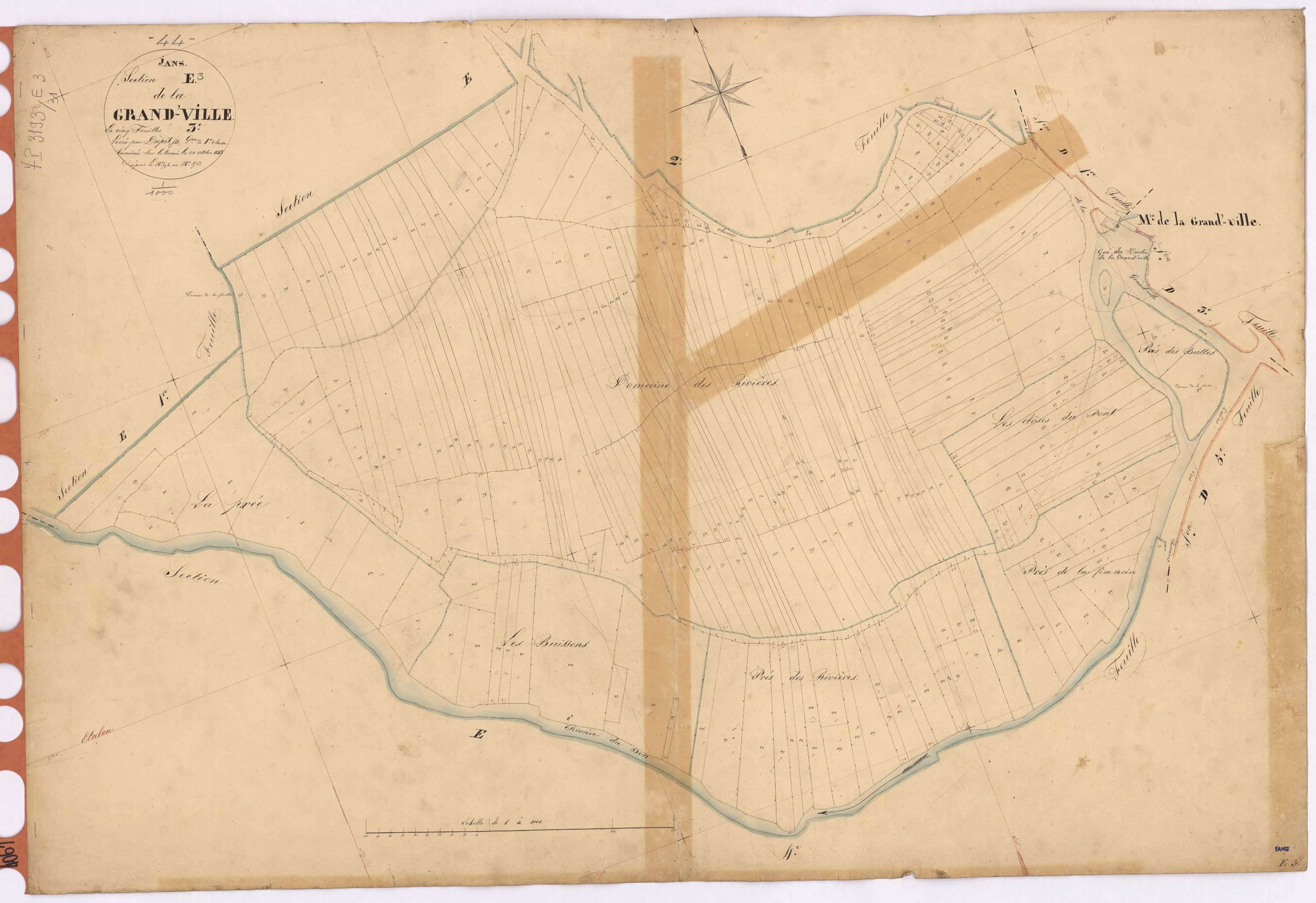 Jans - Section E3 Grand'-Ville (section de La) ; 596-873