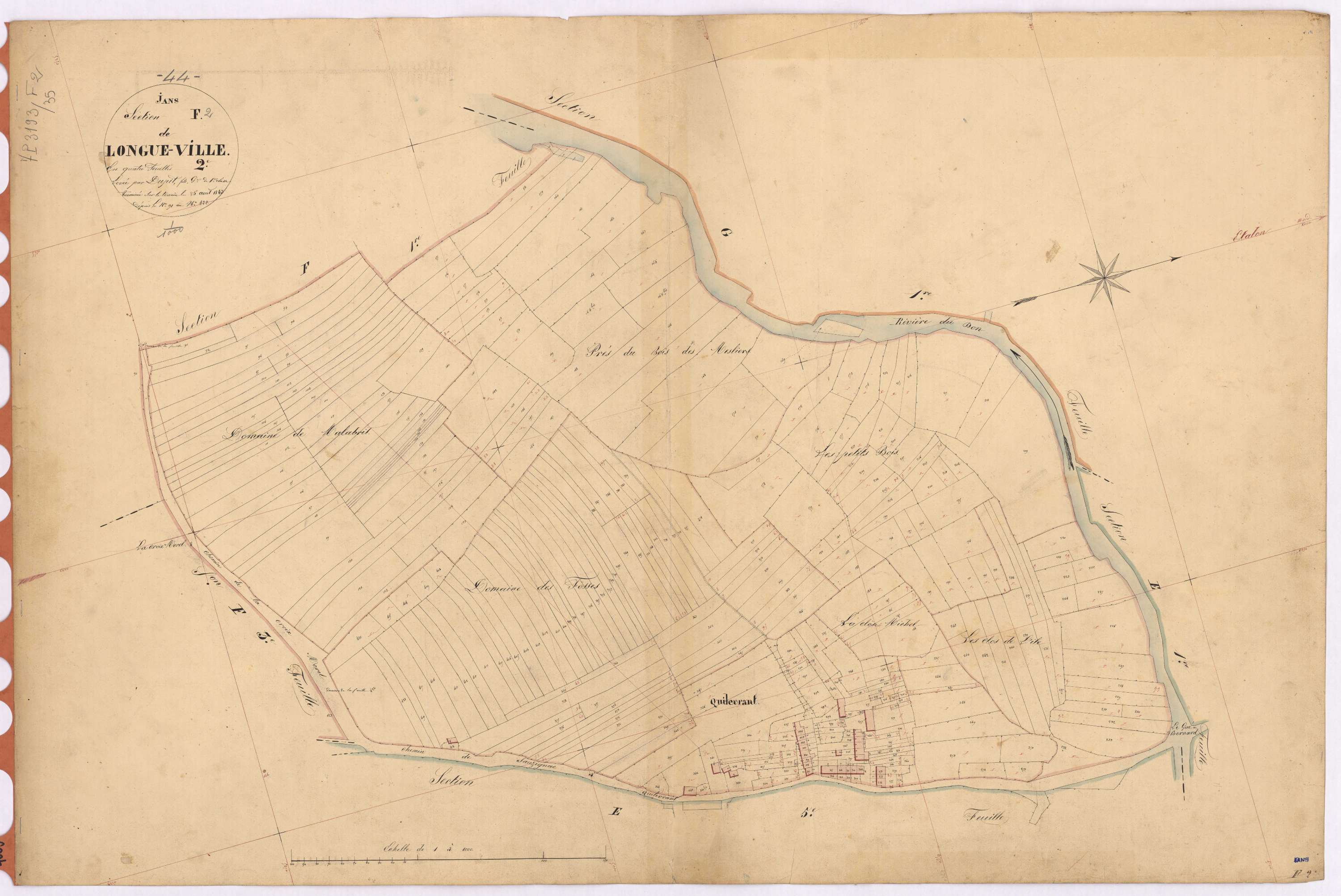 Jans - Section F2 Longue-Ville (section de La) ; 91-422