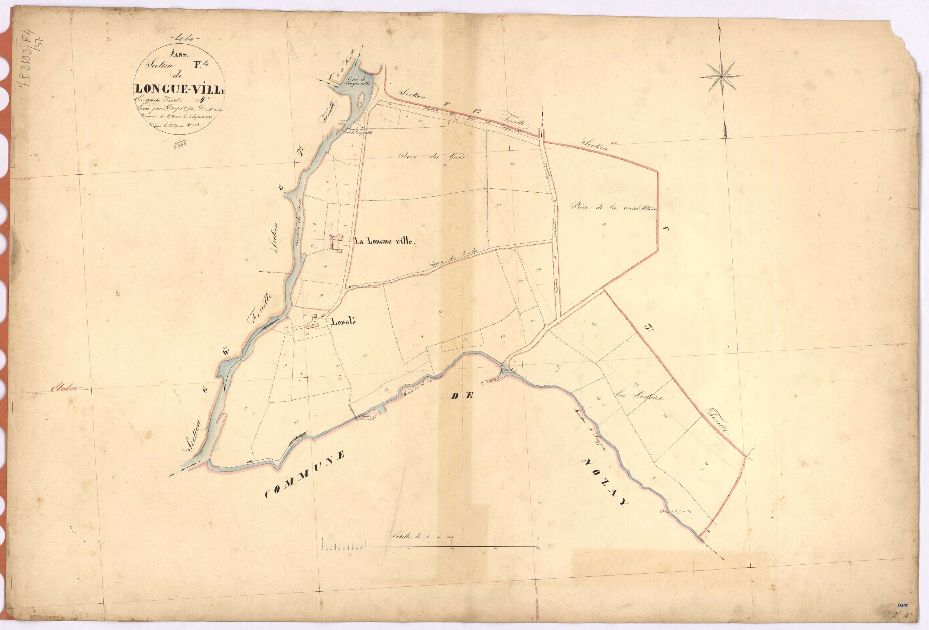 Jans - Section F4 Longue-Ville (section de La) ; 490-534