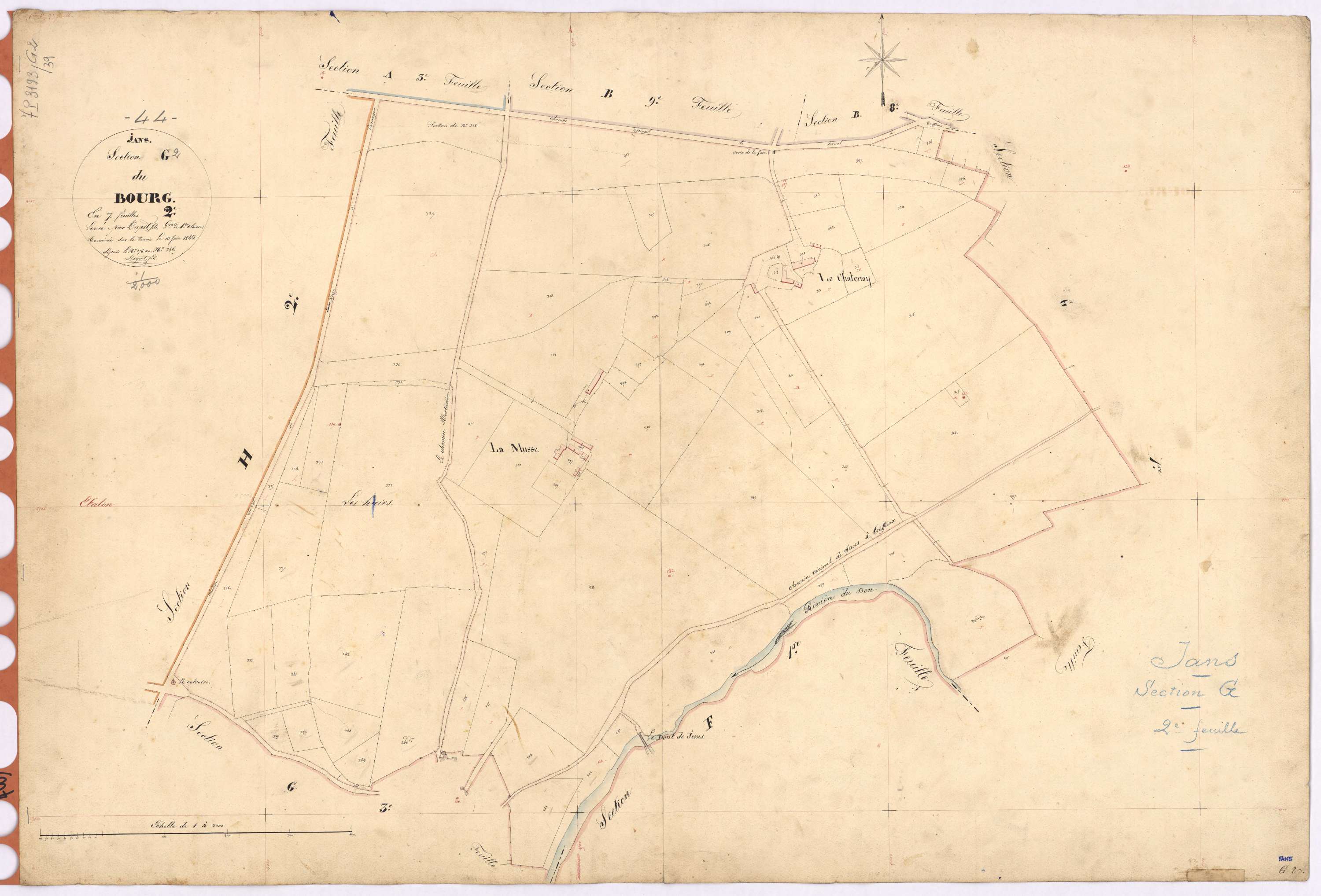 Jans - Section G2 Bourg (section du) ; 276-346