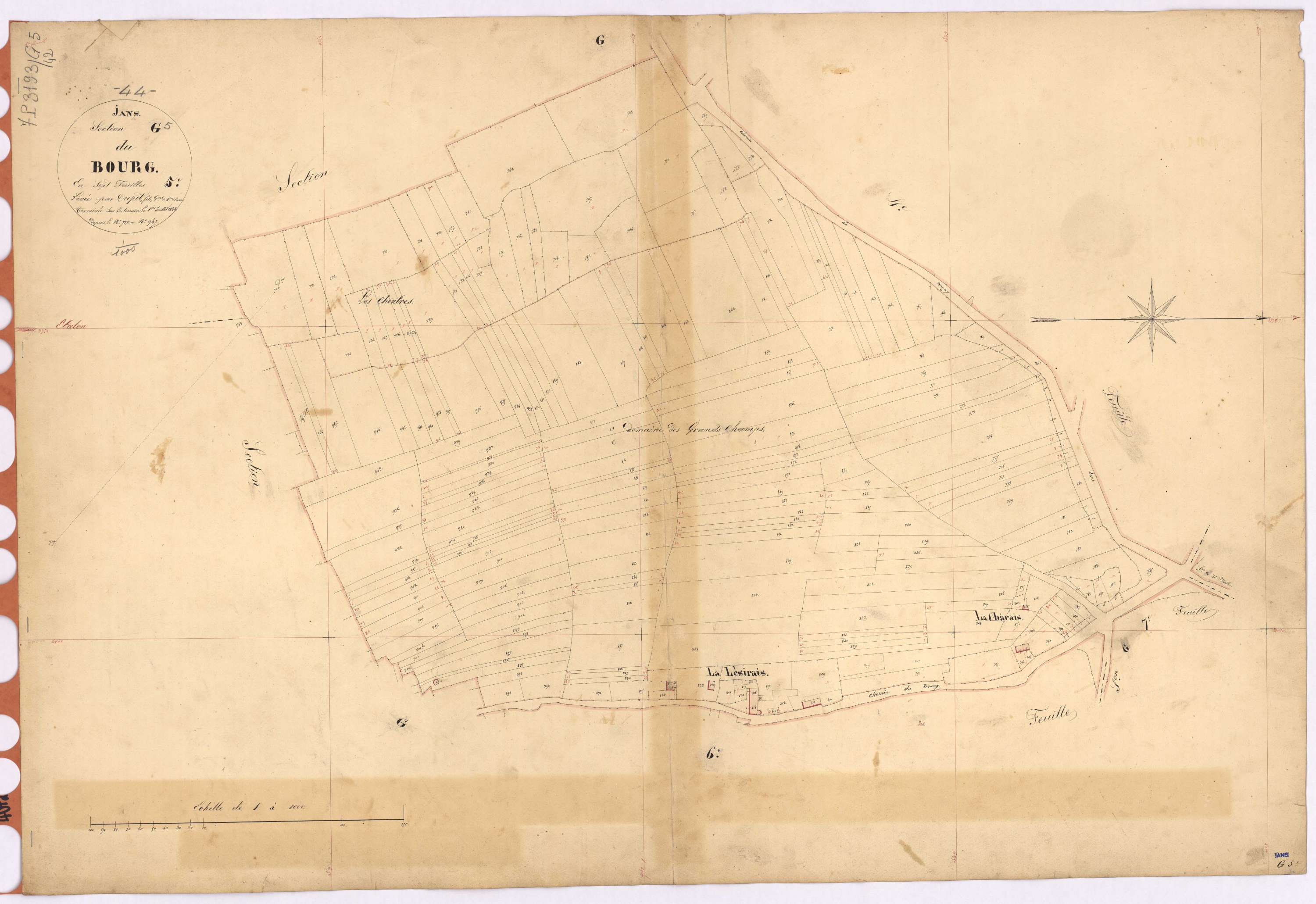 Jans - Section G5 Bourg (section du) ; 720-947