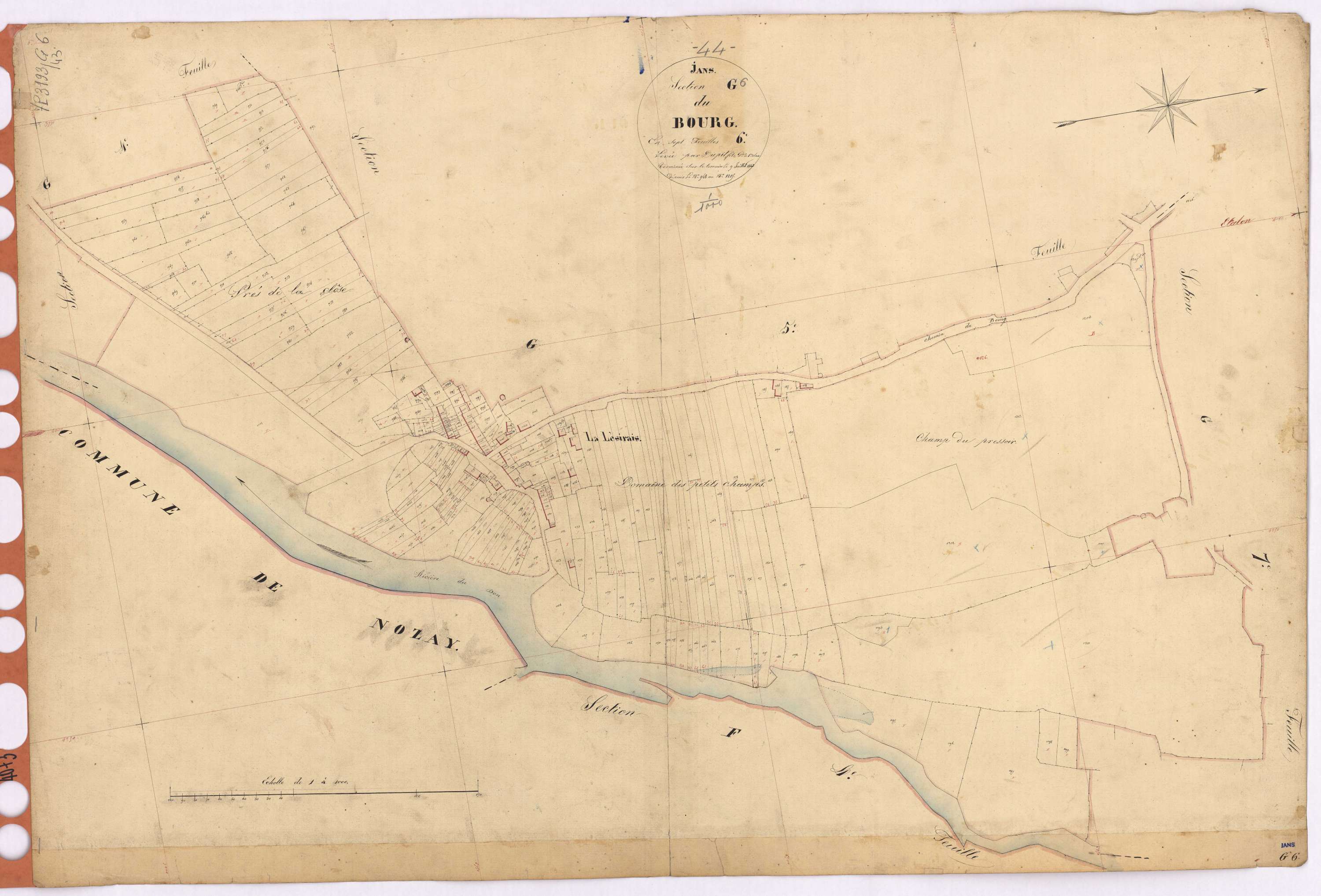Jans - Section G6 Bourg (section du) ; 948-1205