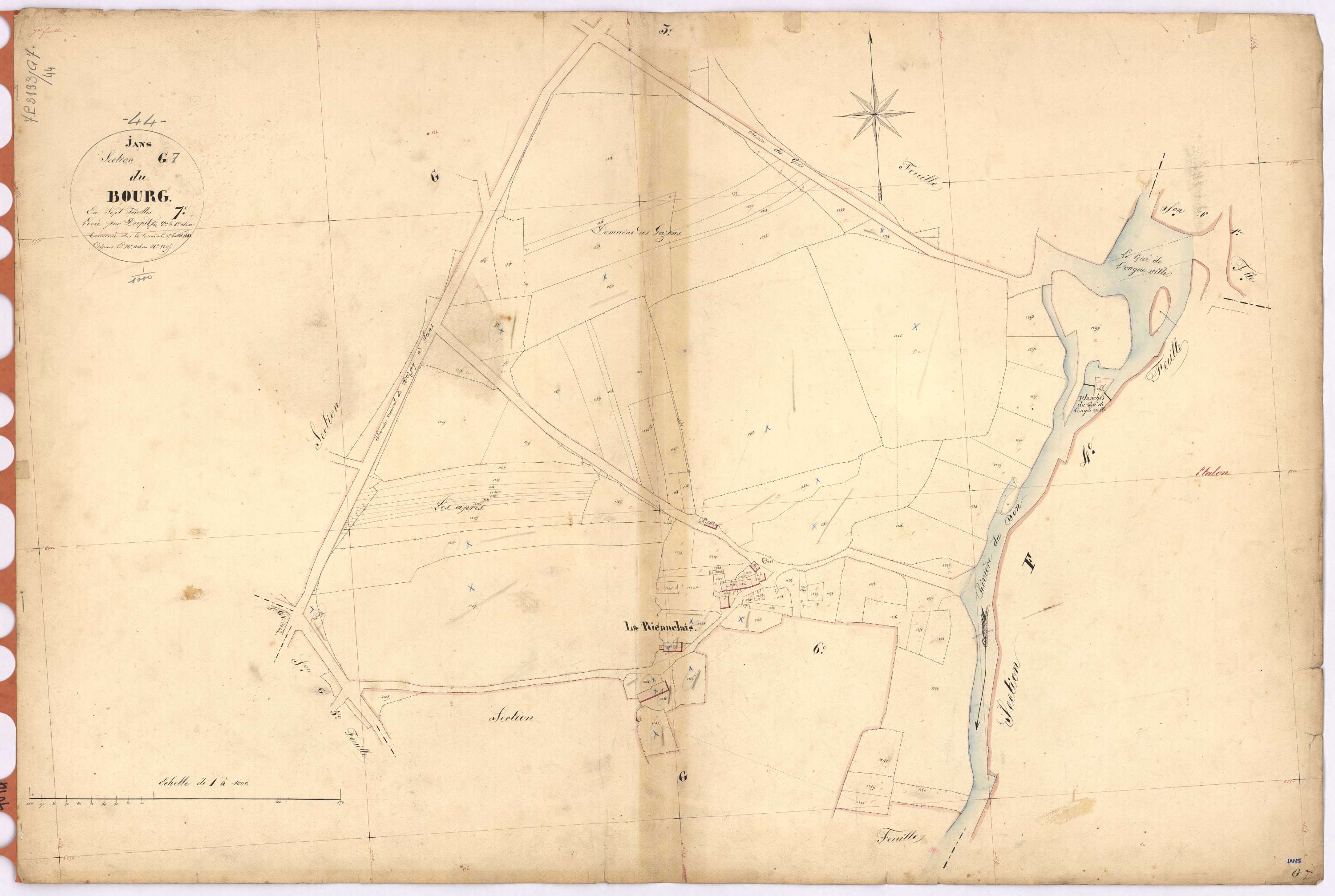 Jans - Section G7 Bourg (section du) ; 1206-1295
