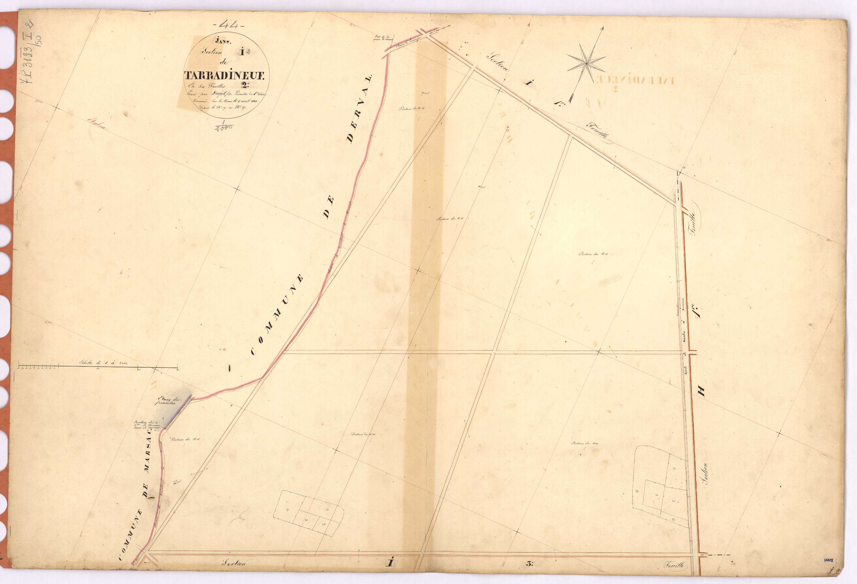 Jans - Section I2 Tarradineuf (section de) ; 19-27