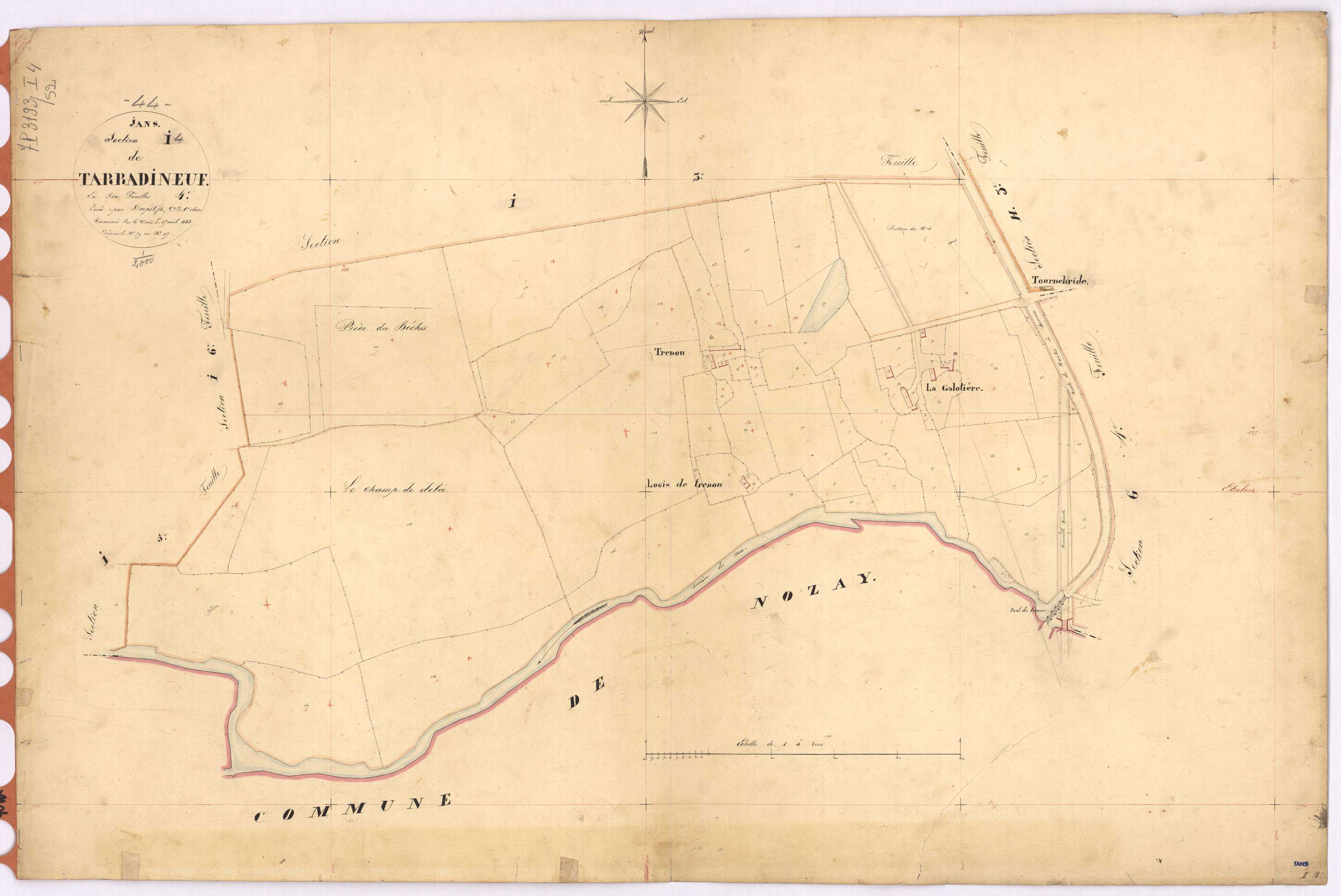 Jans - Section I4 Tarradineuf (section de) ; 59-117