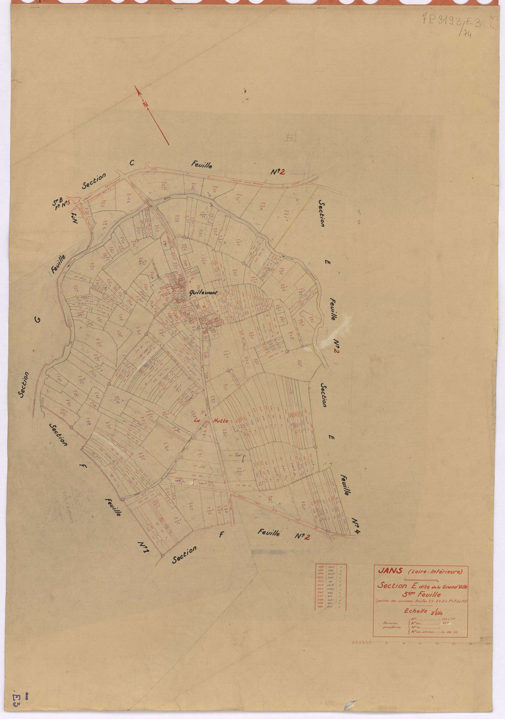 Jans - Section E3 Grand'-Ville (section de La) ; 399-717