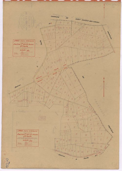 Jans - Section C4 C5 Roulais (section de La) ; 978-1066 ; 1067-1370