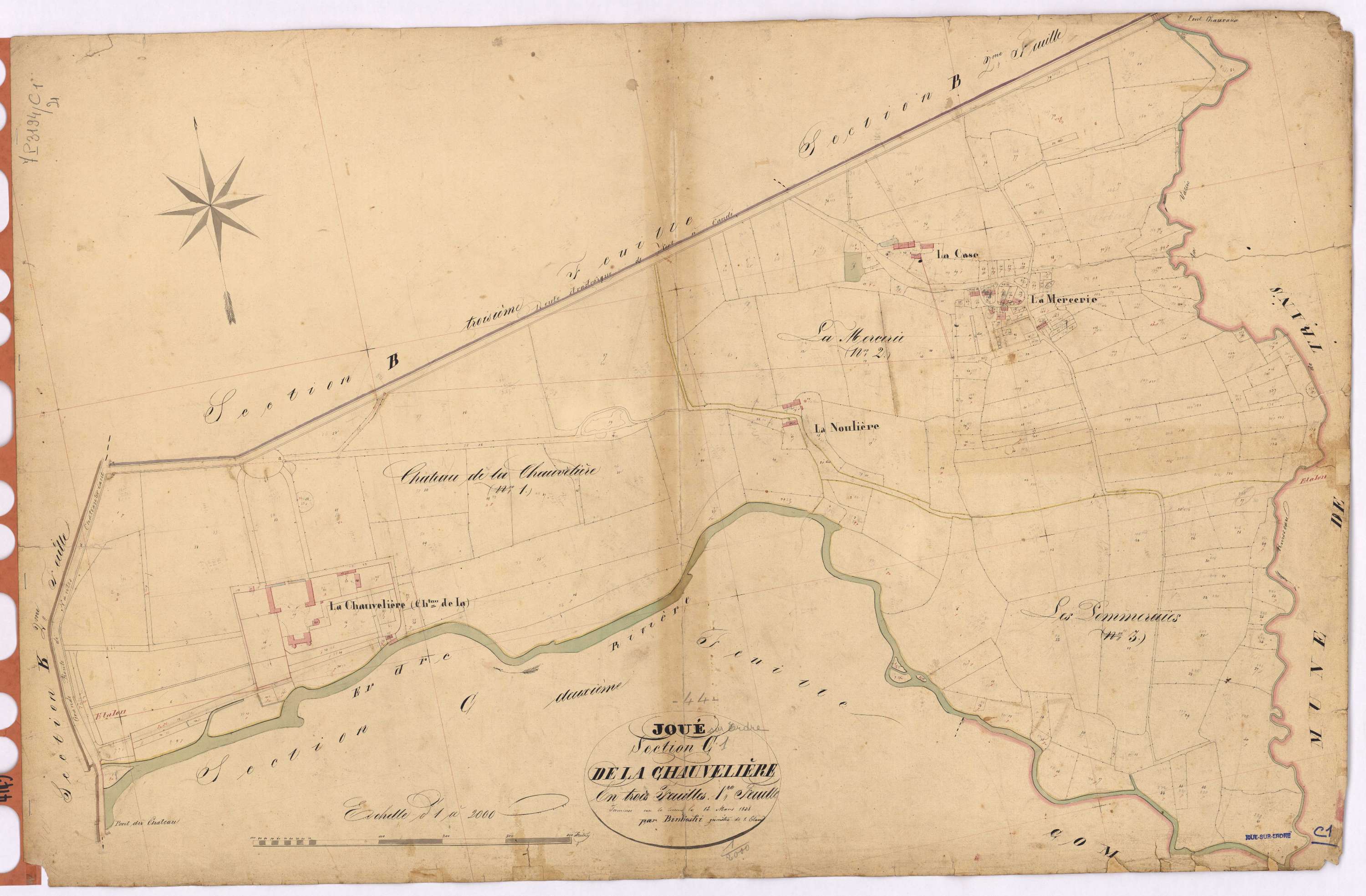 Joué-sur-Erdre - Section C1 Chauvelière (section de La)