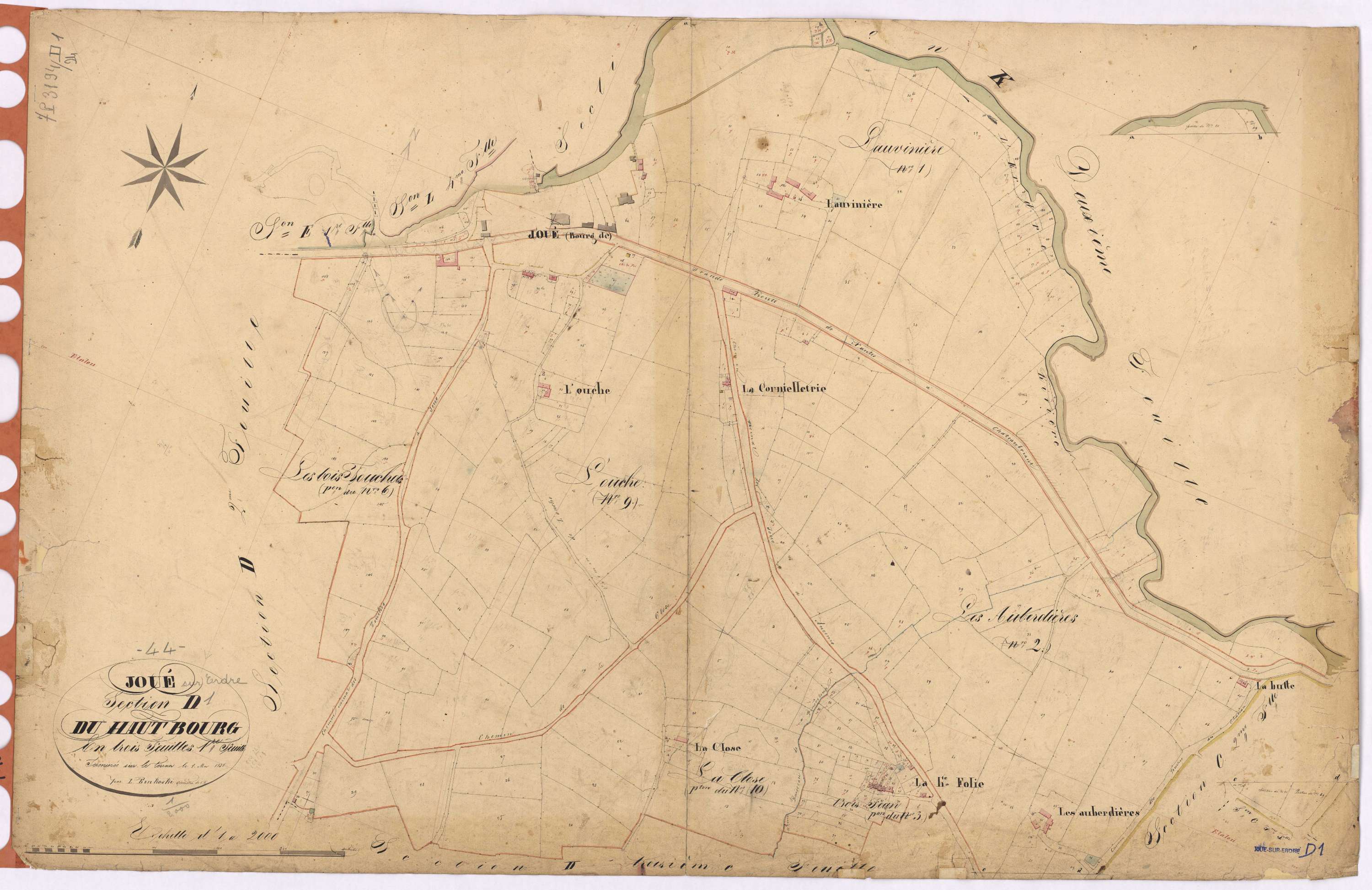 Joué-sur-Erdre - Section D1 Haut Bourg (section du)