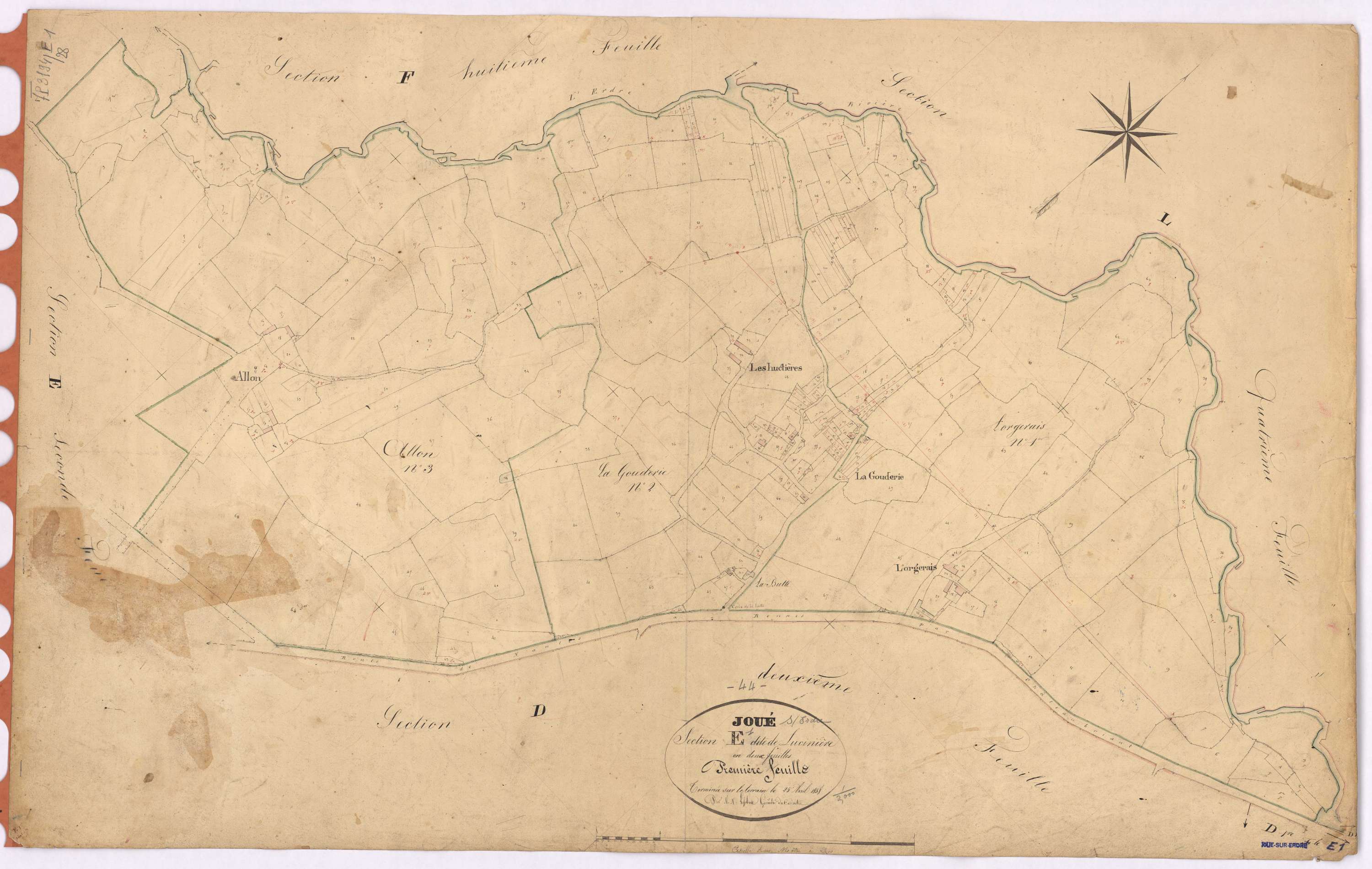 Joué-sur-Erdre - Section E1 Lucinière (section de)