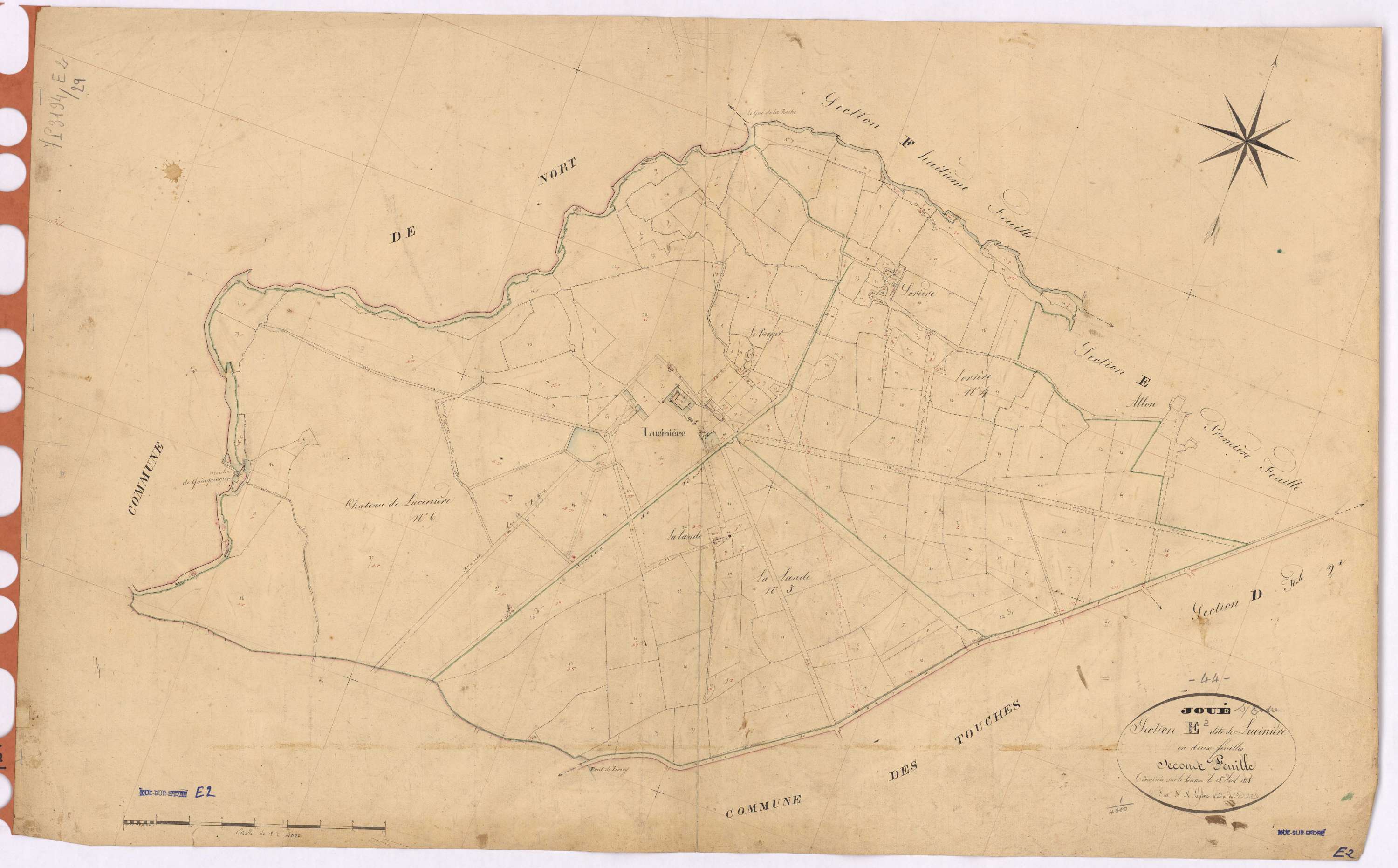 Joué-sur-Erdre - Section E2 Lucinière (section de)