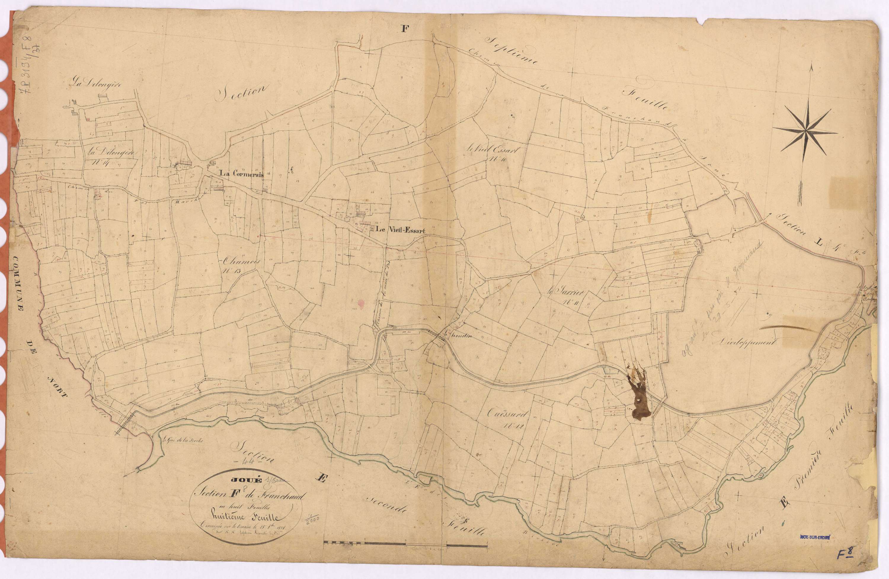 Joué-sur-Erdre - Section F8 Franchaud (section de)