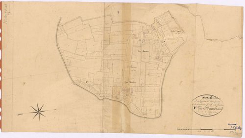 Joué-sur-Erdre - Section F8 (développement) Franchaud (section de) ; développement des villages du Jarrier et des Moulins