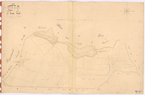 Juigné-des-Moutiers - Section C1 Bourg (section du) ; 1-87