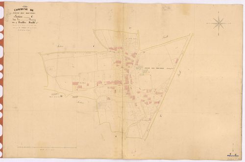Juigné-des-Moutiers - Section C4 Bourg (section du) ; 537-742