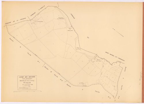 Juigné-des-Moutiers - Section C1 Bourg (section du) ; 1-66