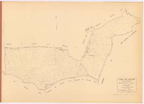 Juigné-des-Moutiers - Section C2 Bourg (section du) ; 67-262