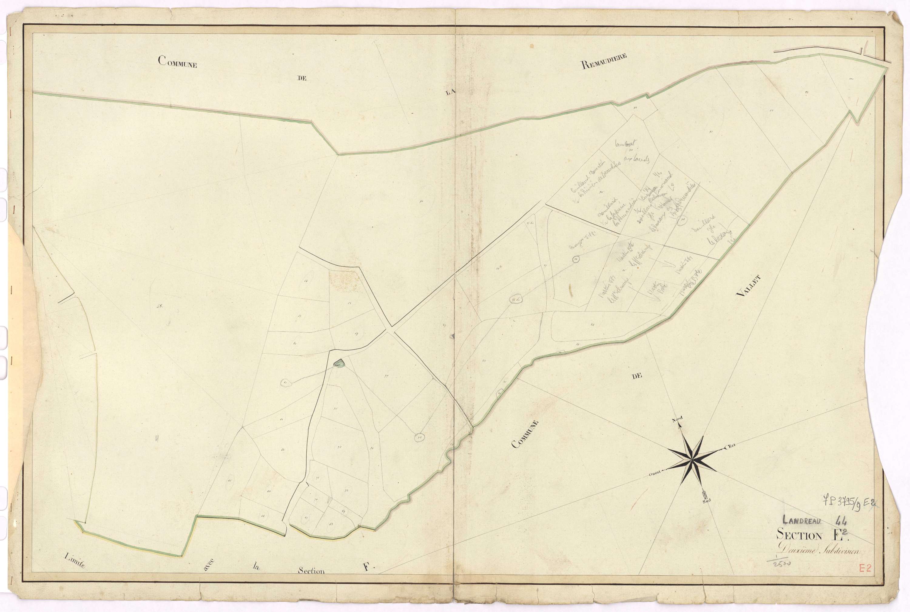 Le Landreau - Section E2 Croix Rouge (section de La)
