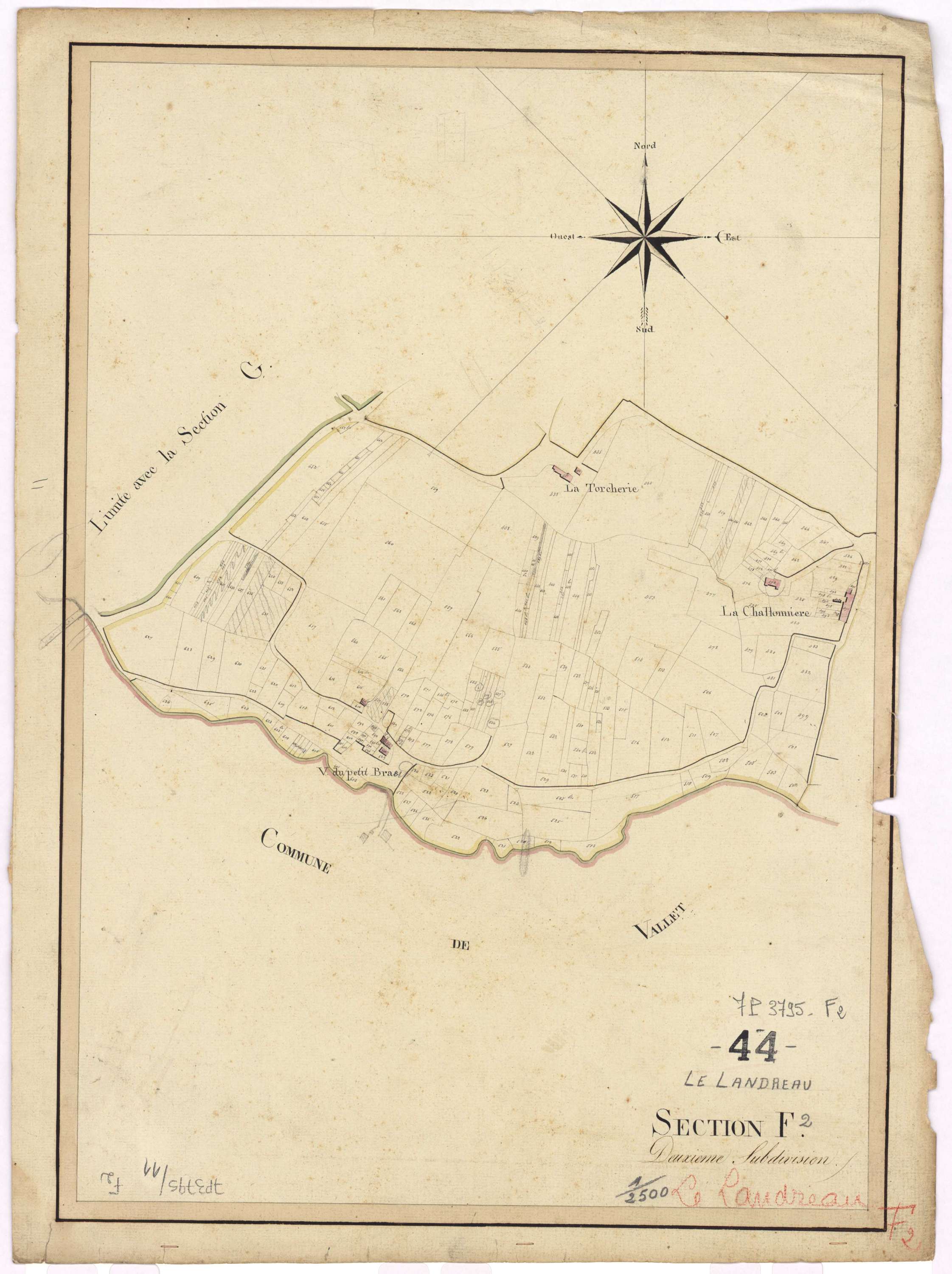 Le Landreau - Section F2 Rinière de Beauchêne (section de La)