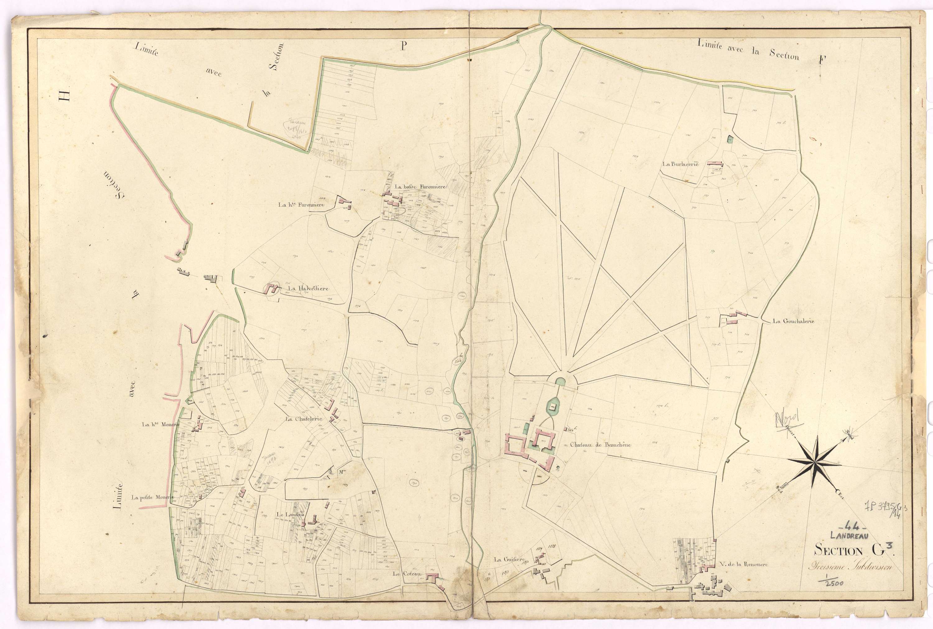 Le Landreau - Section G3 Beauchêne (section de)
