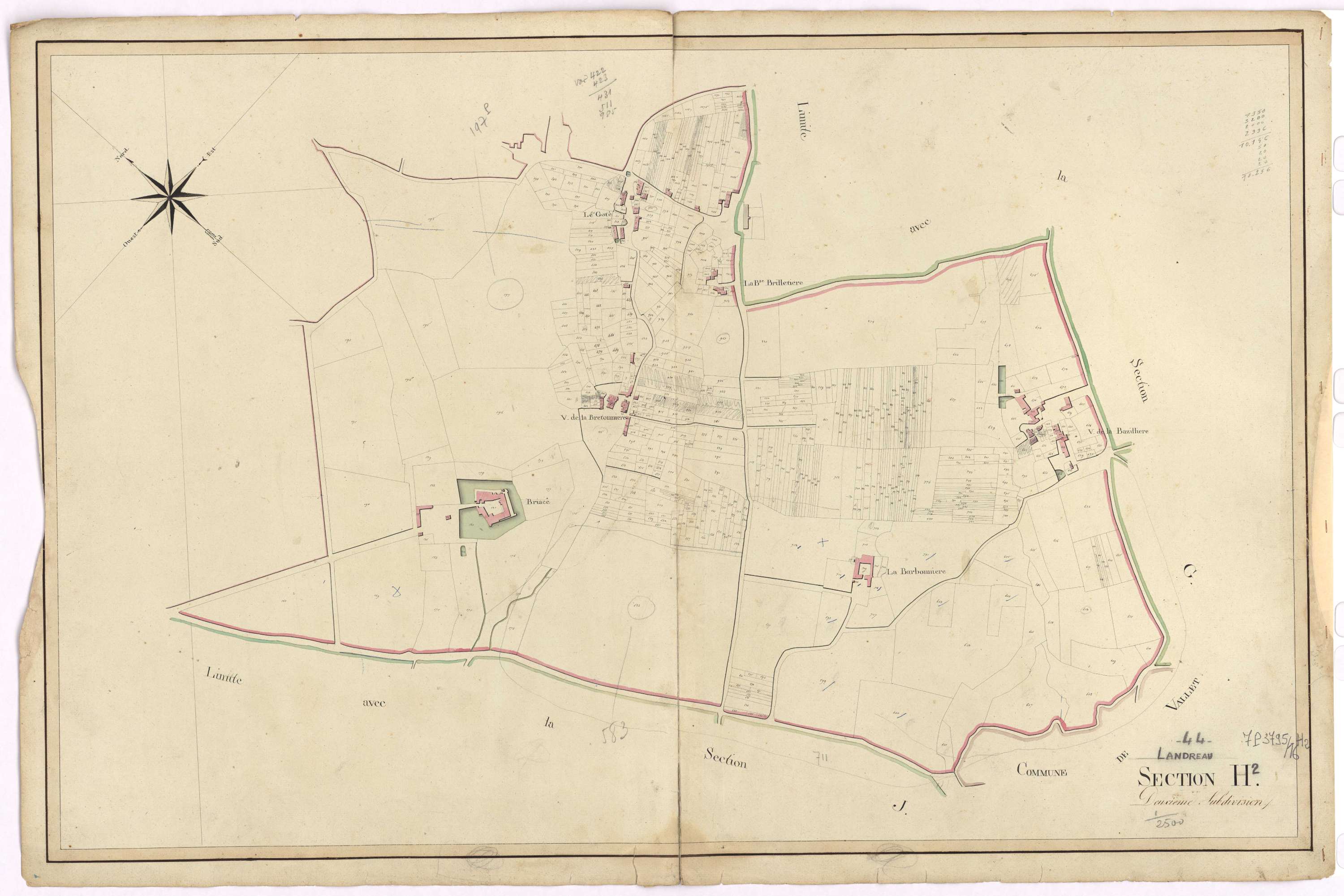 Le Landreau - Section H2 Briacé (section de)