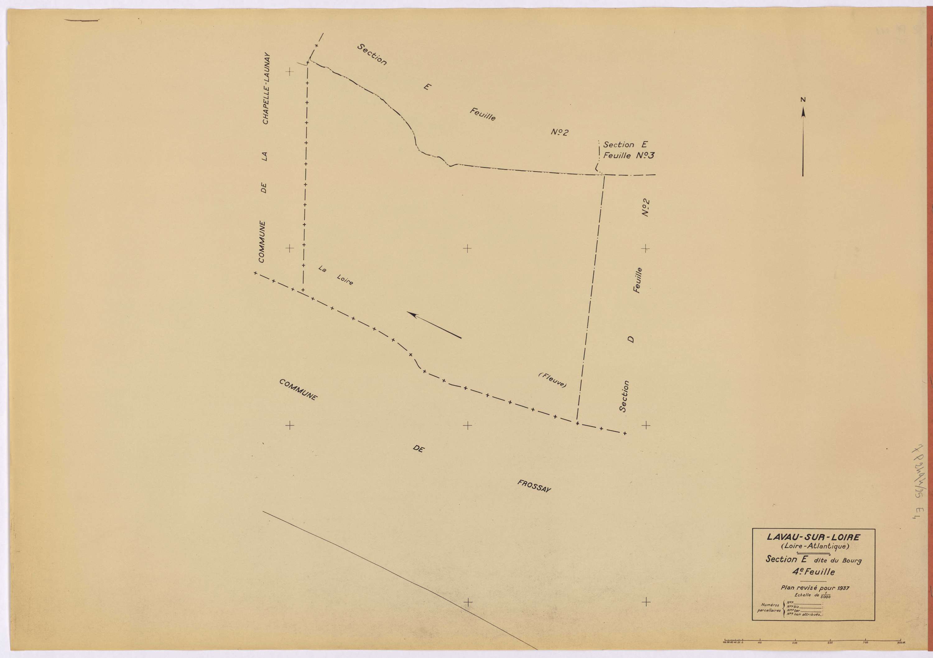 Lavau-sur-Loire - Section E4 Bourg (section du)