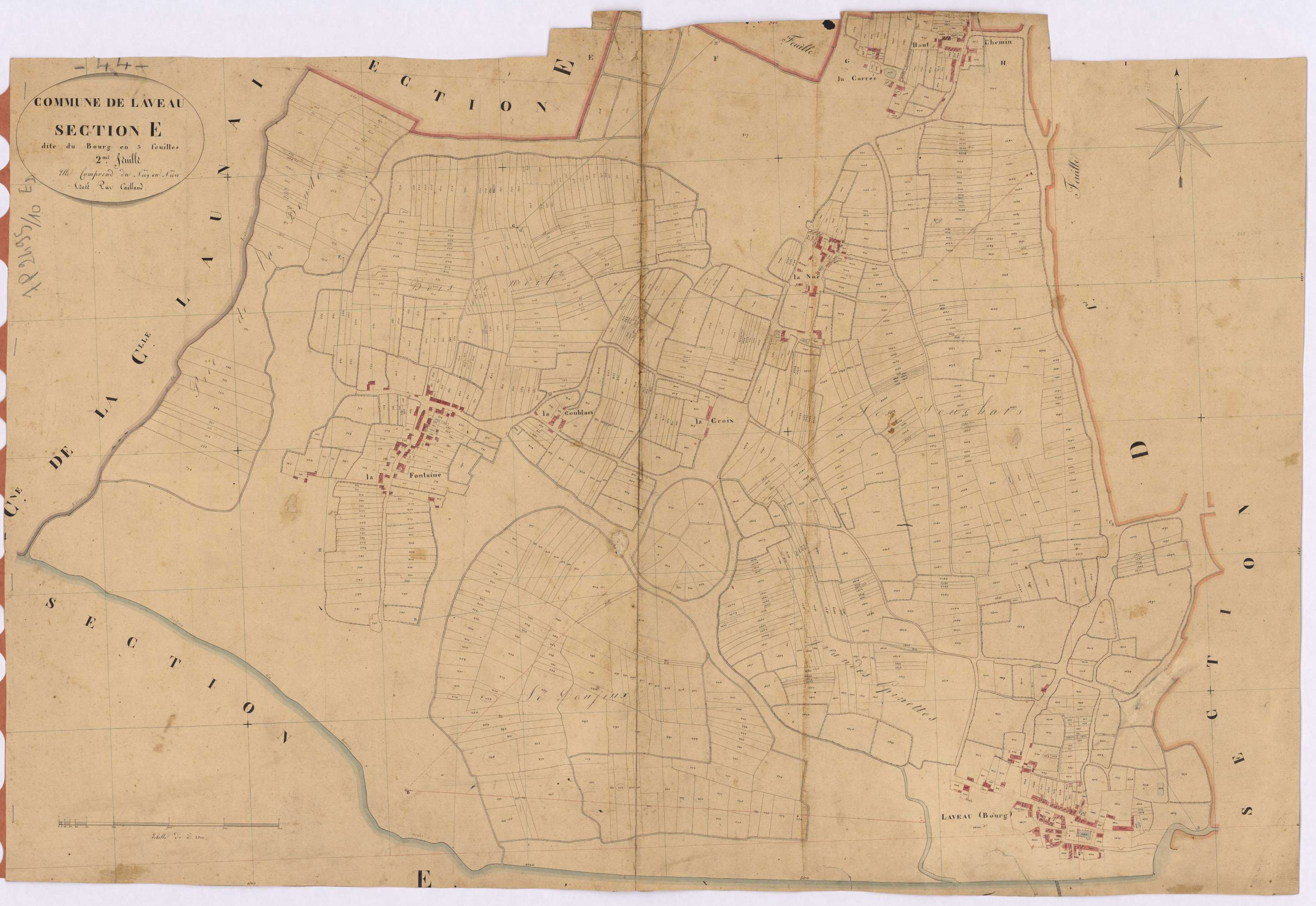 Lavau-sur-Loire - Section E2 Bourg (section du) ; 449-1681