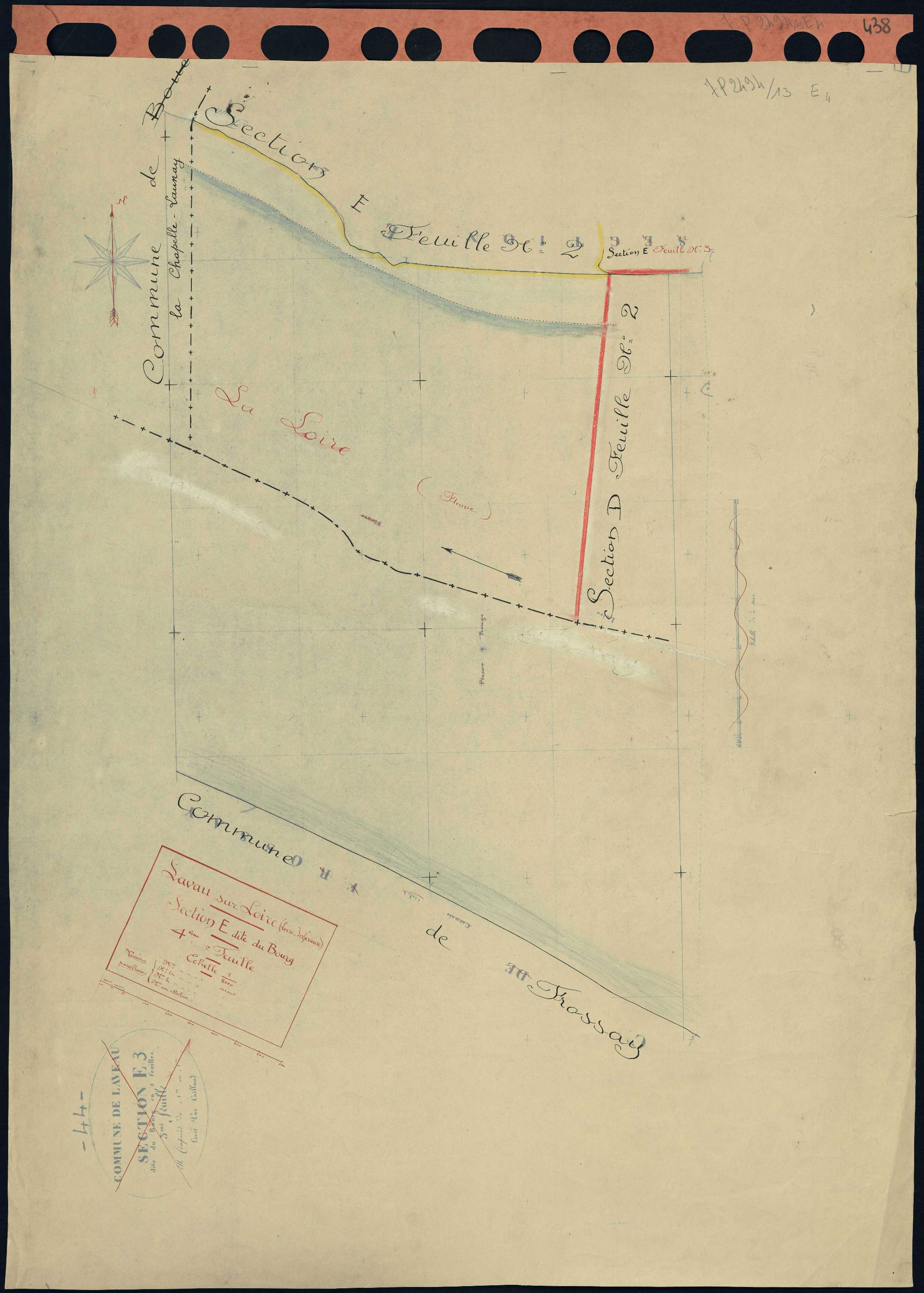 Lavau-sur-Loire - Section E4 Bourg (section du)