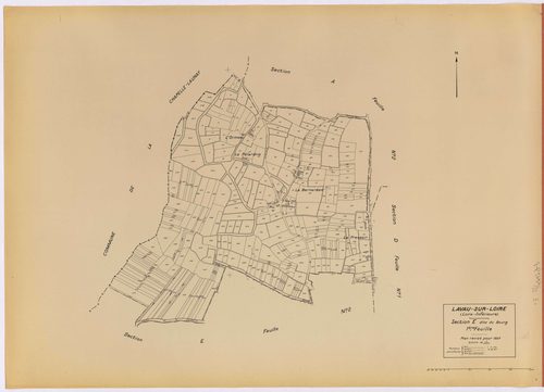 Lavau-sur-Loire - Section E1 Bourg (section du) ; 1-349