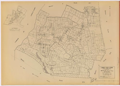 Lavau-sur-Loire - Section E2 Bourg (section du) ; 350-1180