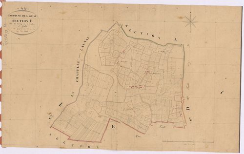 Lavau-sur-Loire - Section E1 Bourg (section du) ; 1-448