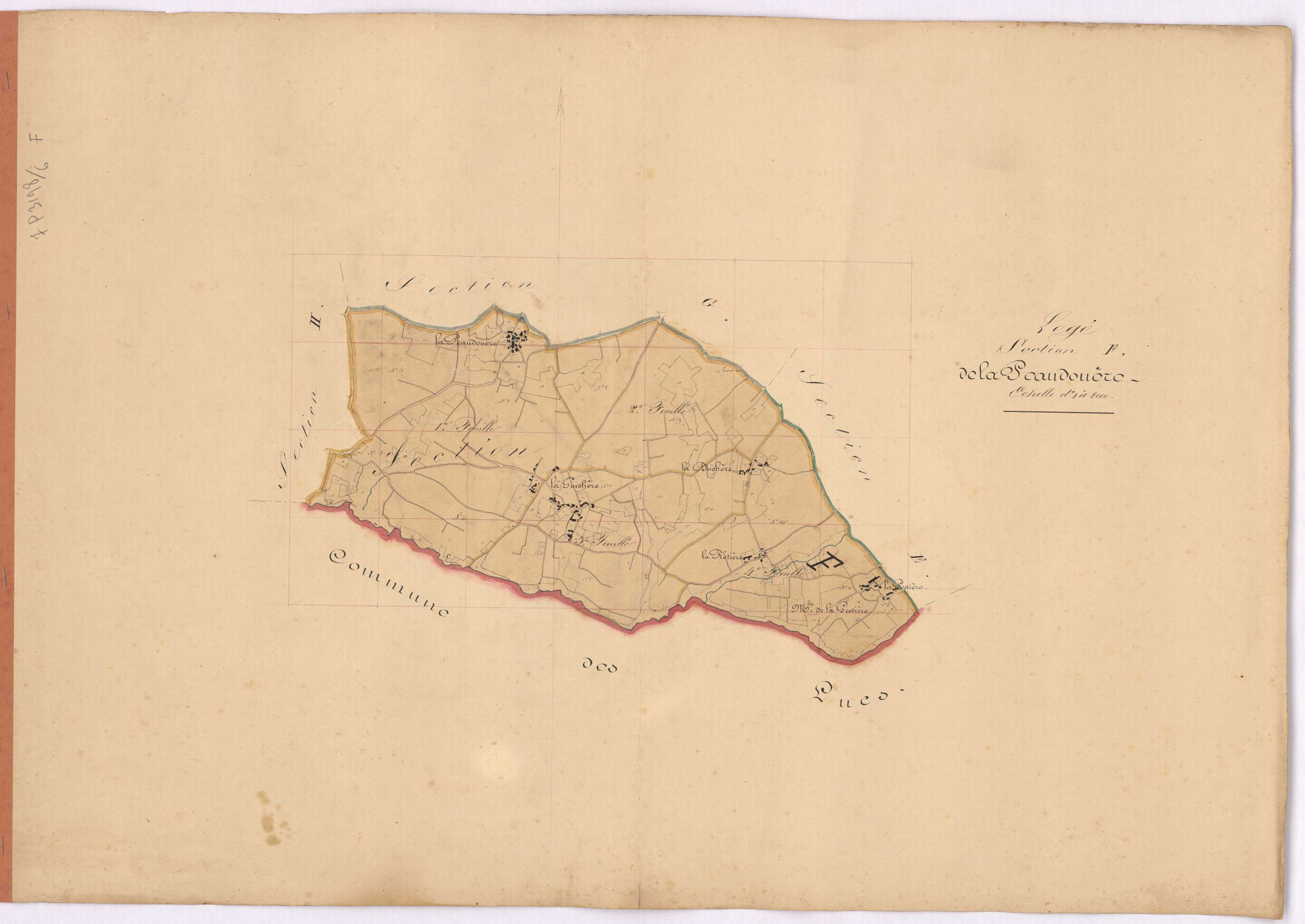 Lège - Section F Peaudouère (section de La)