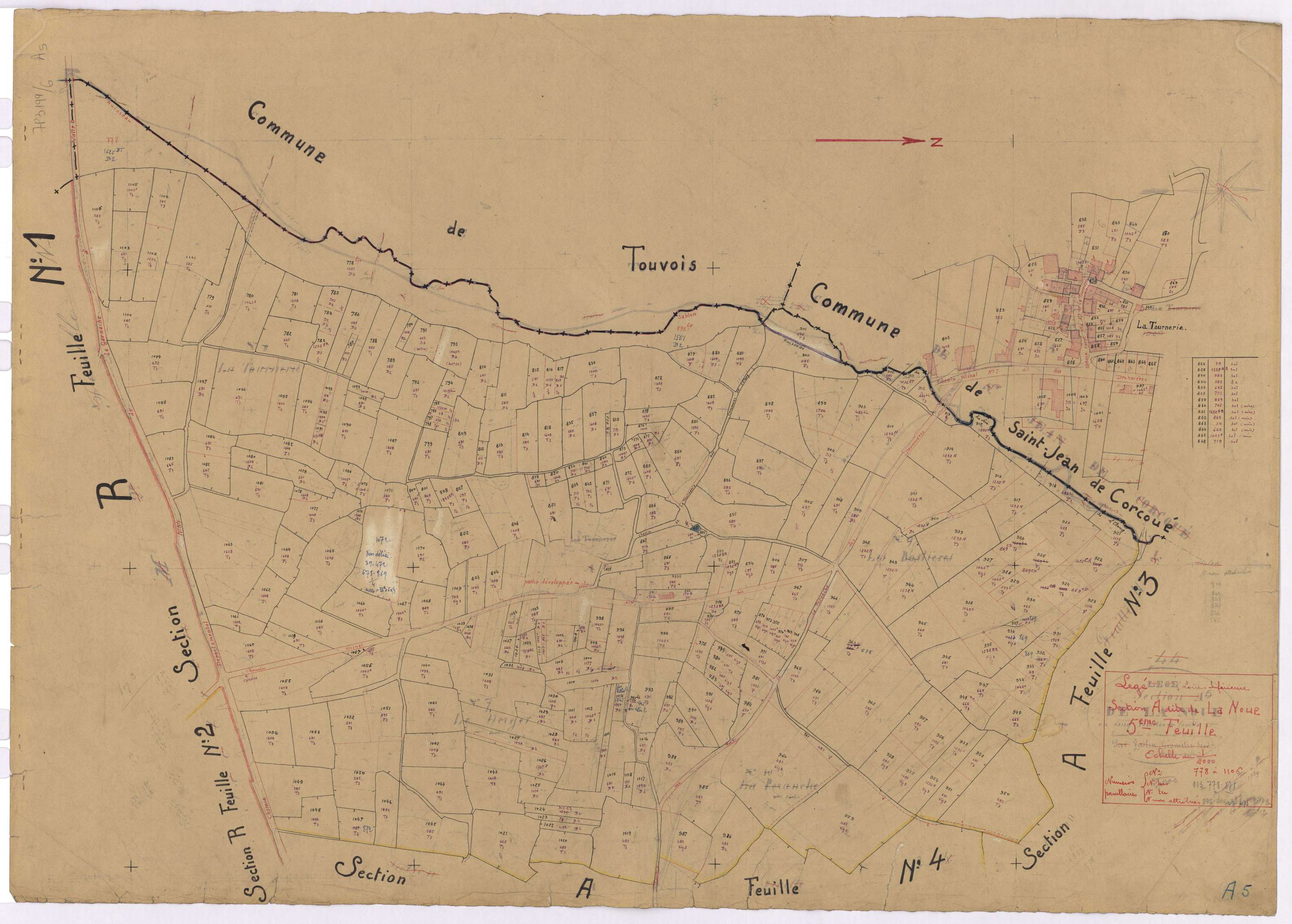 Lège - Section A5 Noue (section de La) ; 778-1106