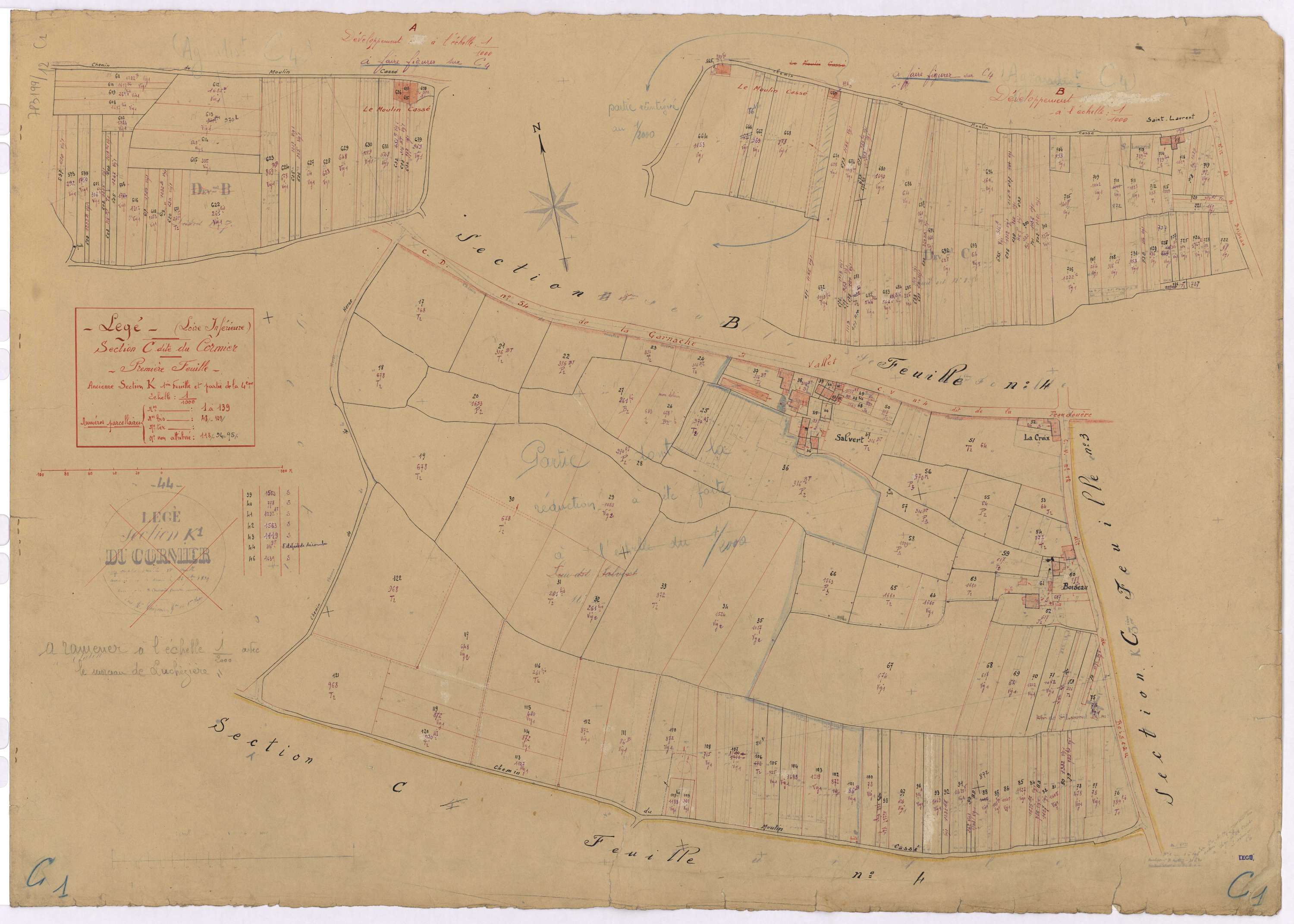 Lège - Section C1 Cormier (section du) ; 1-139