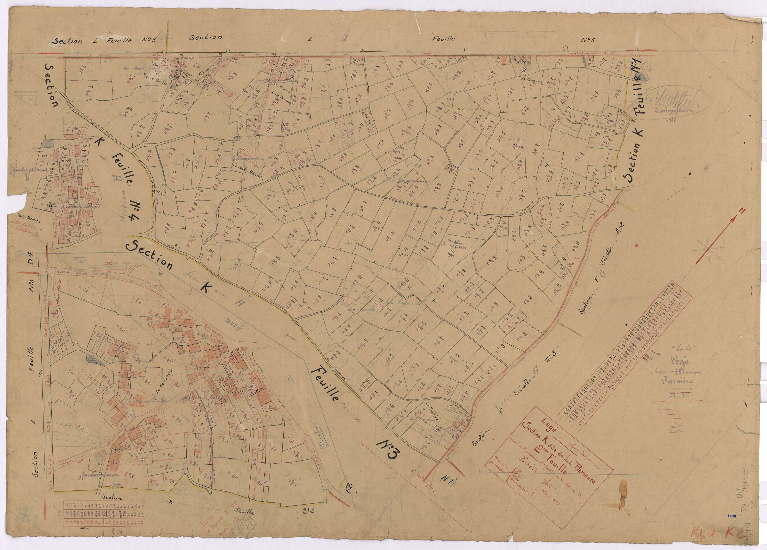 Lège - Section K2 Parnière (section de La) ; 203-503