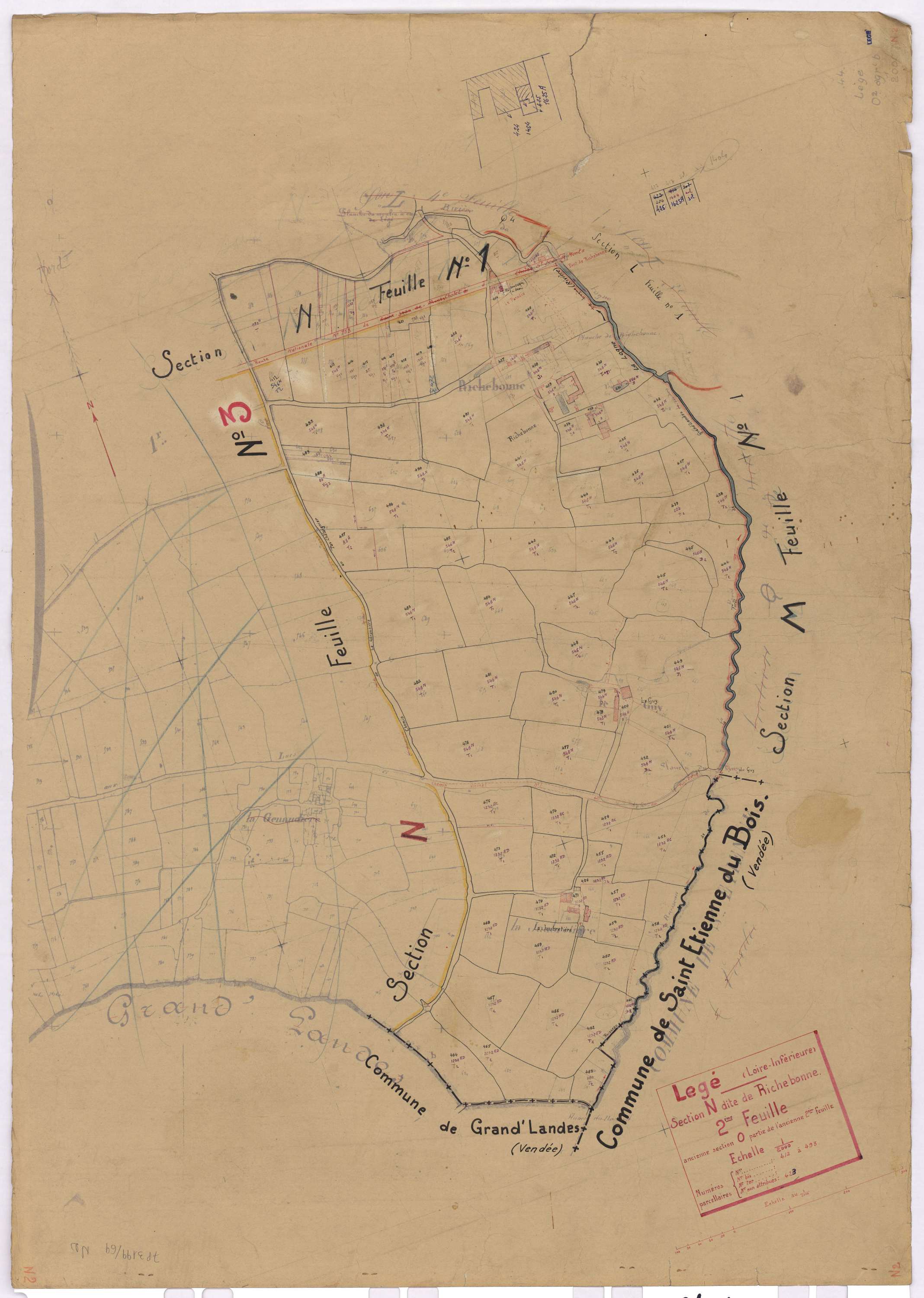 Lège - Section N2 Richebonne (section de) ; 412-493
