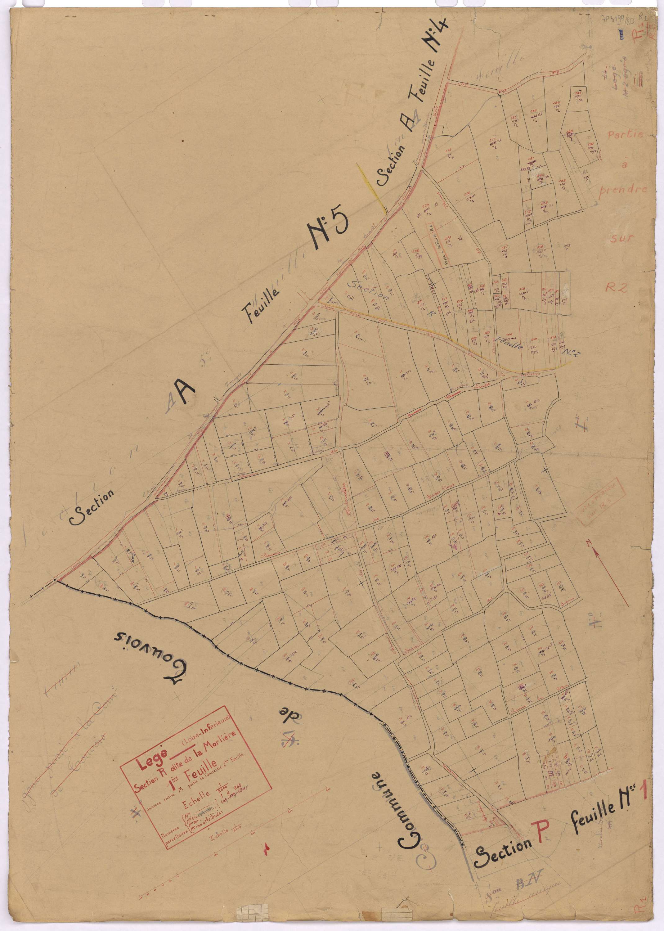 Lège - Section R1 Morlière (section de La) ; 1-265