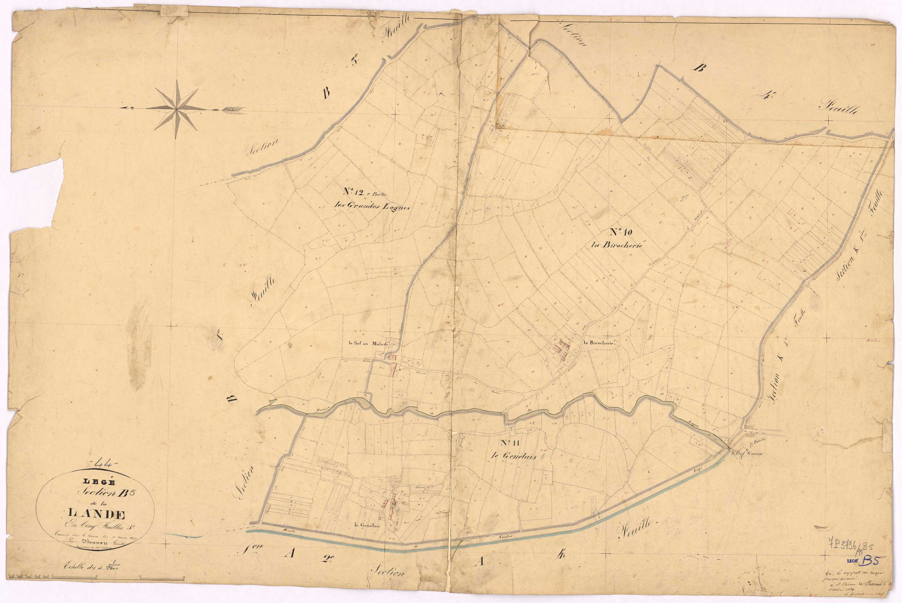 Lège - Section B5 Lande (section de La)