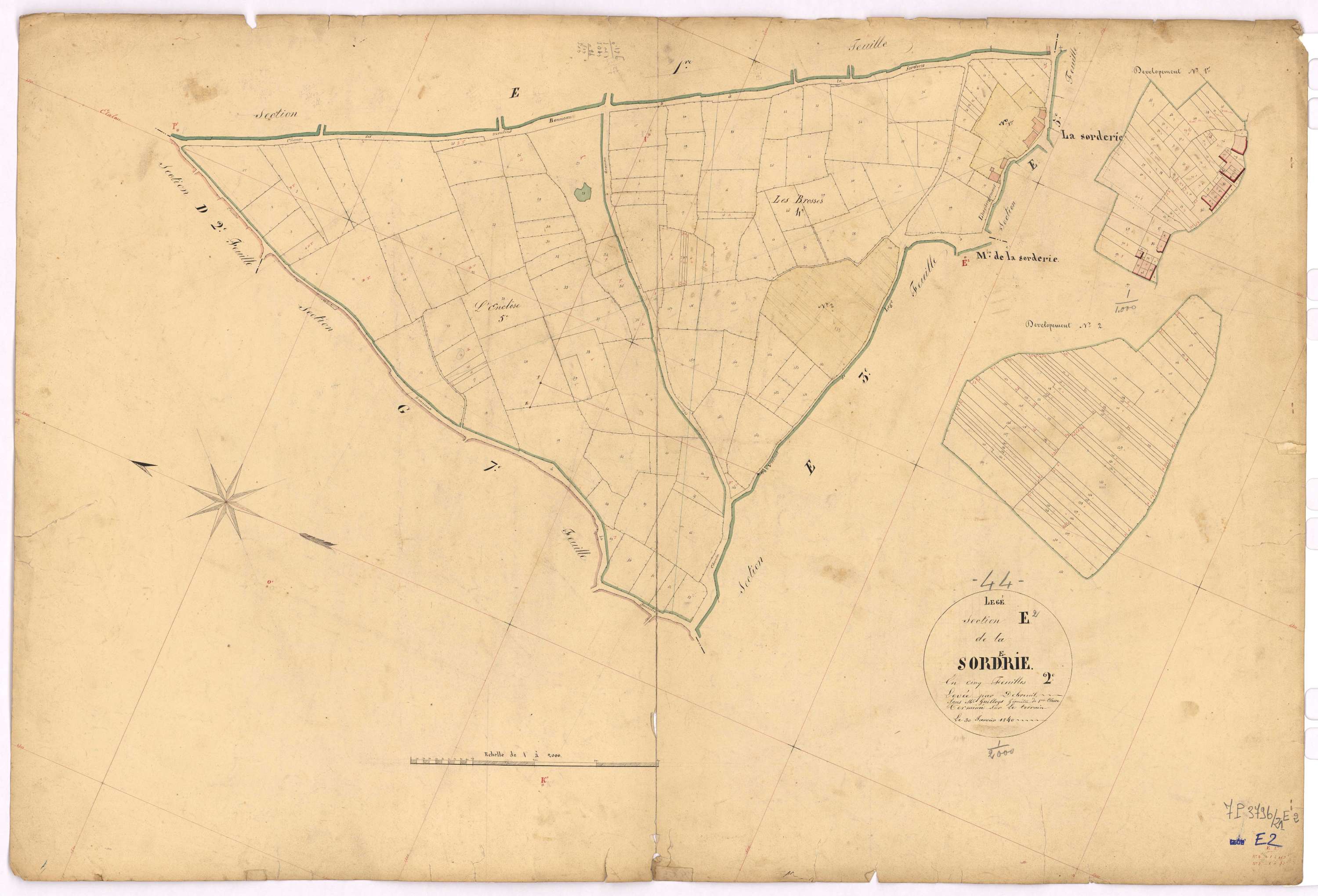 Lège - Section E2 Sordrie (section de La)