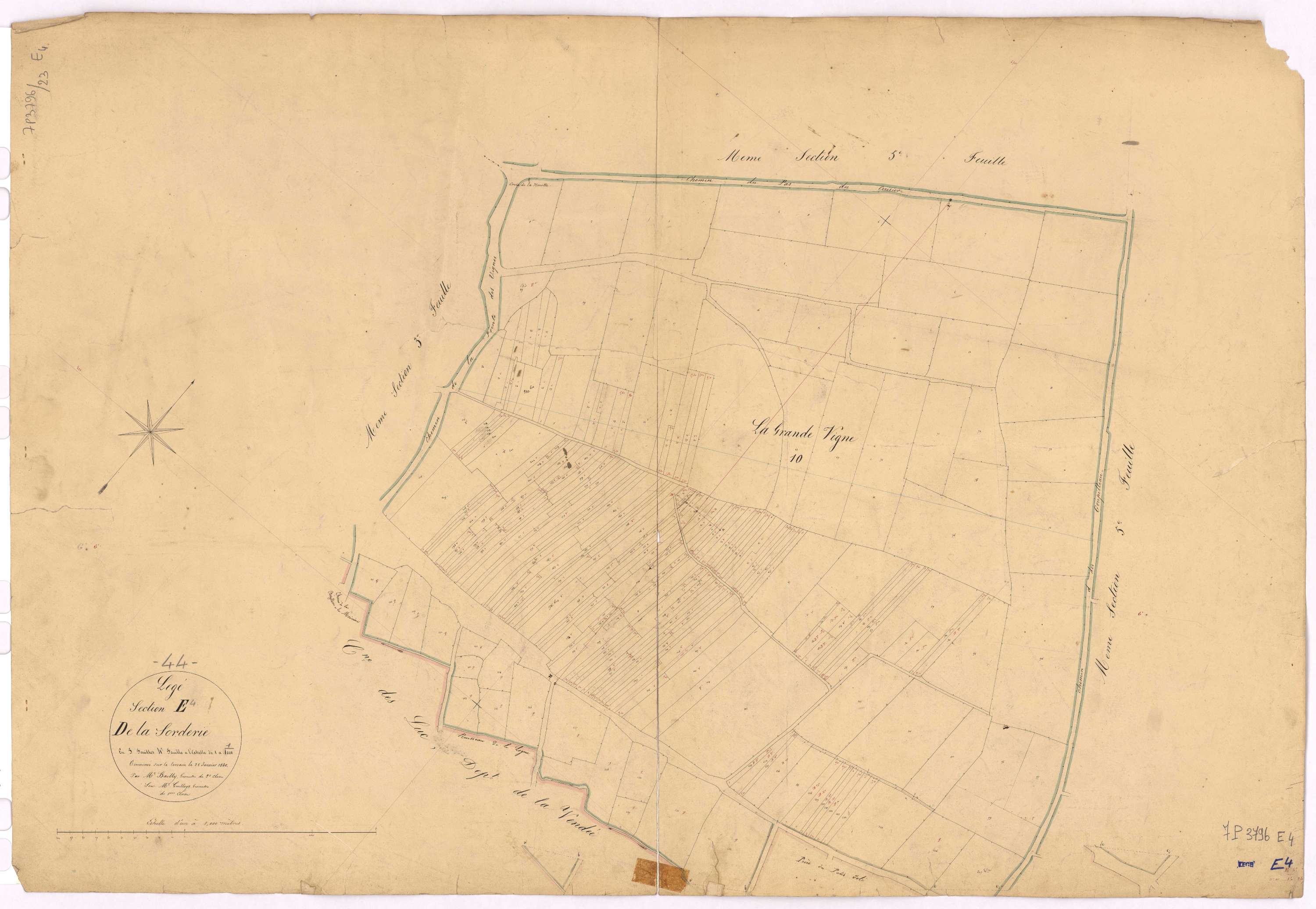 Lège - Section E4 Sordrie (section de La)