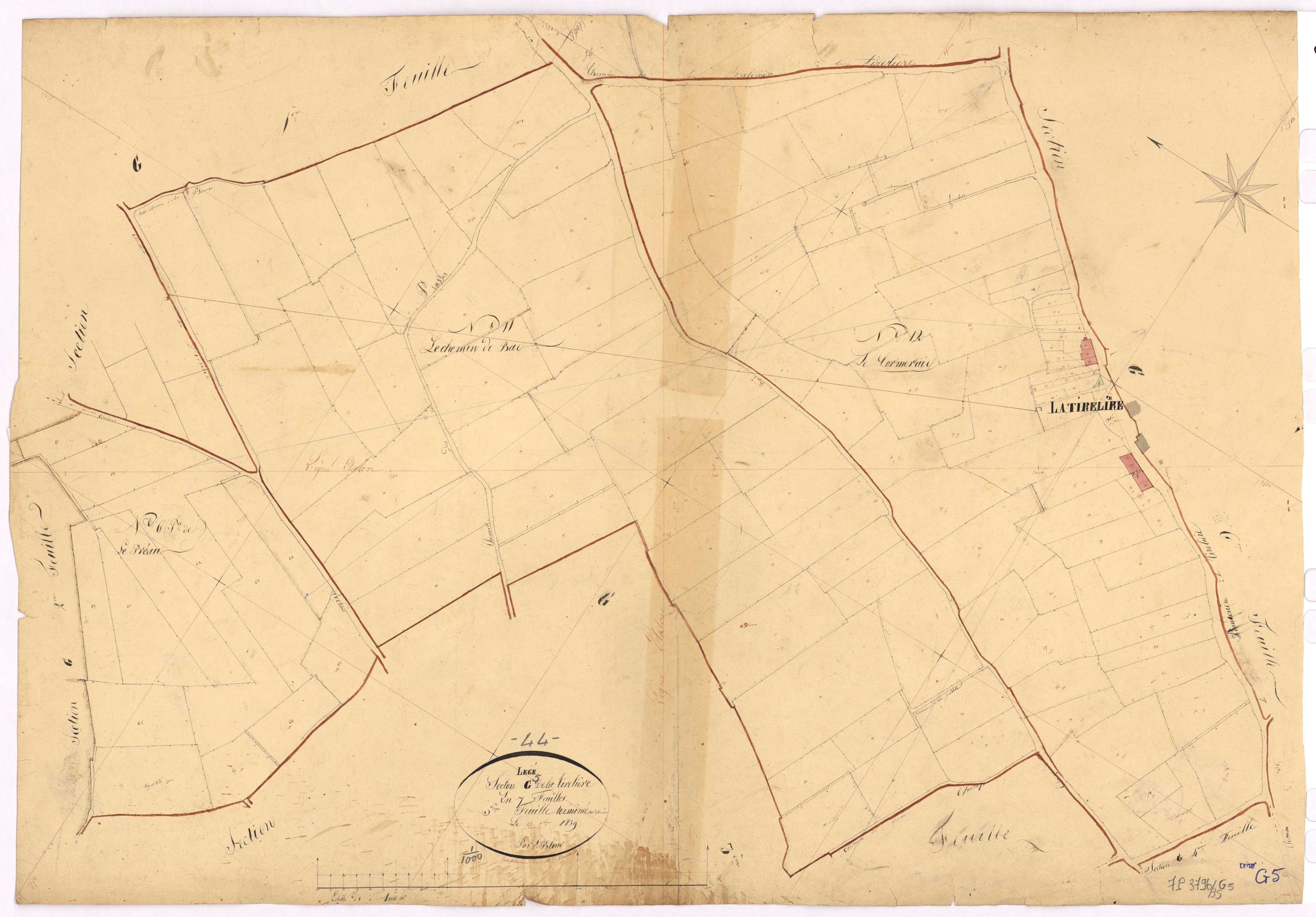Lège - Section G5 Tirelière (section de La)