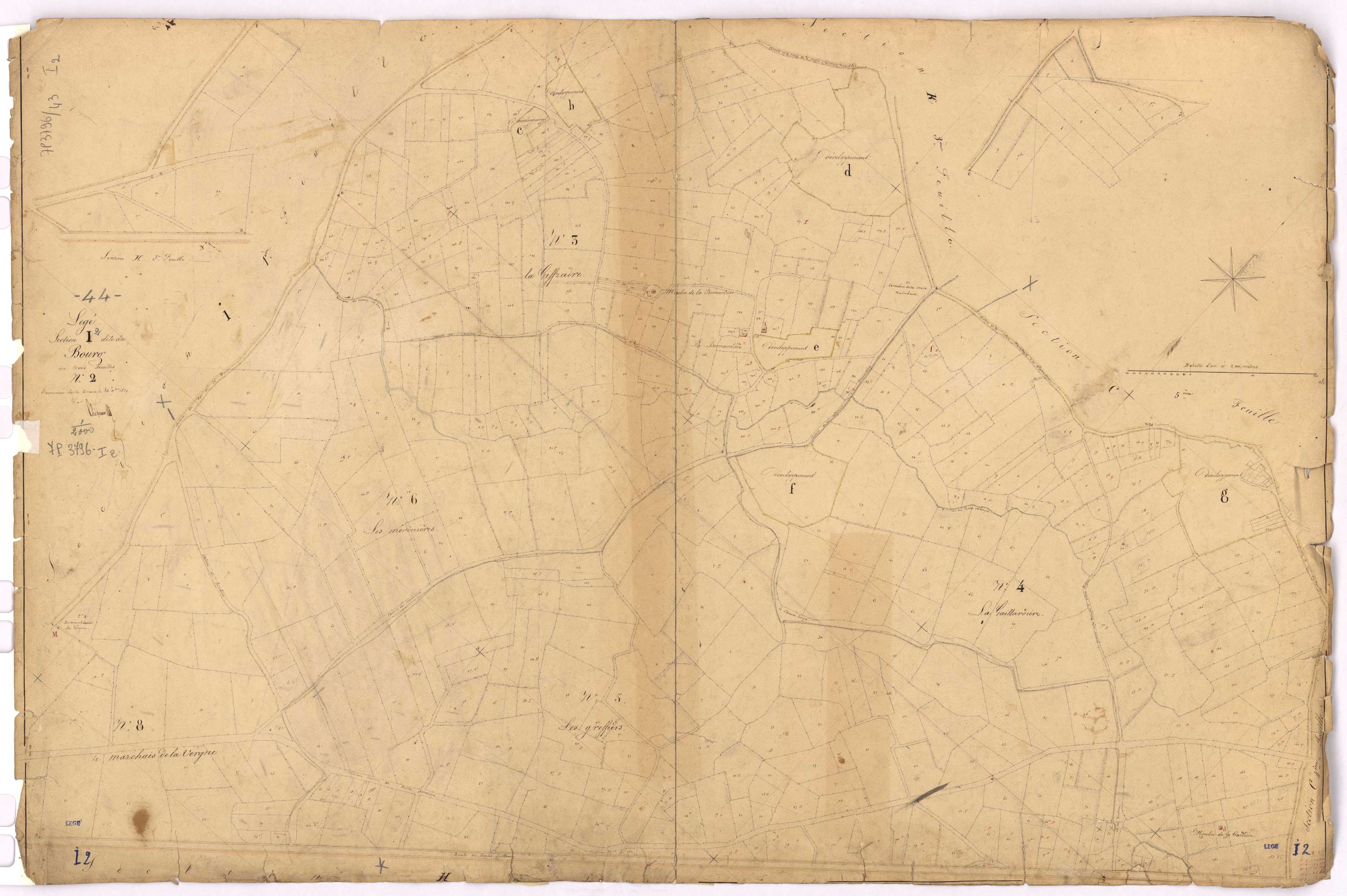 Lège - Section I2 Bourg (section du)